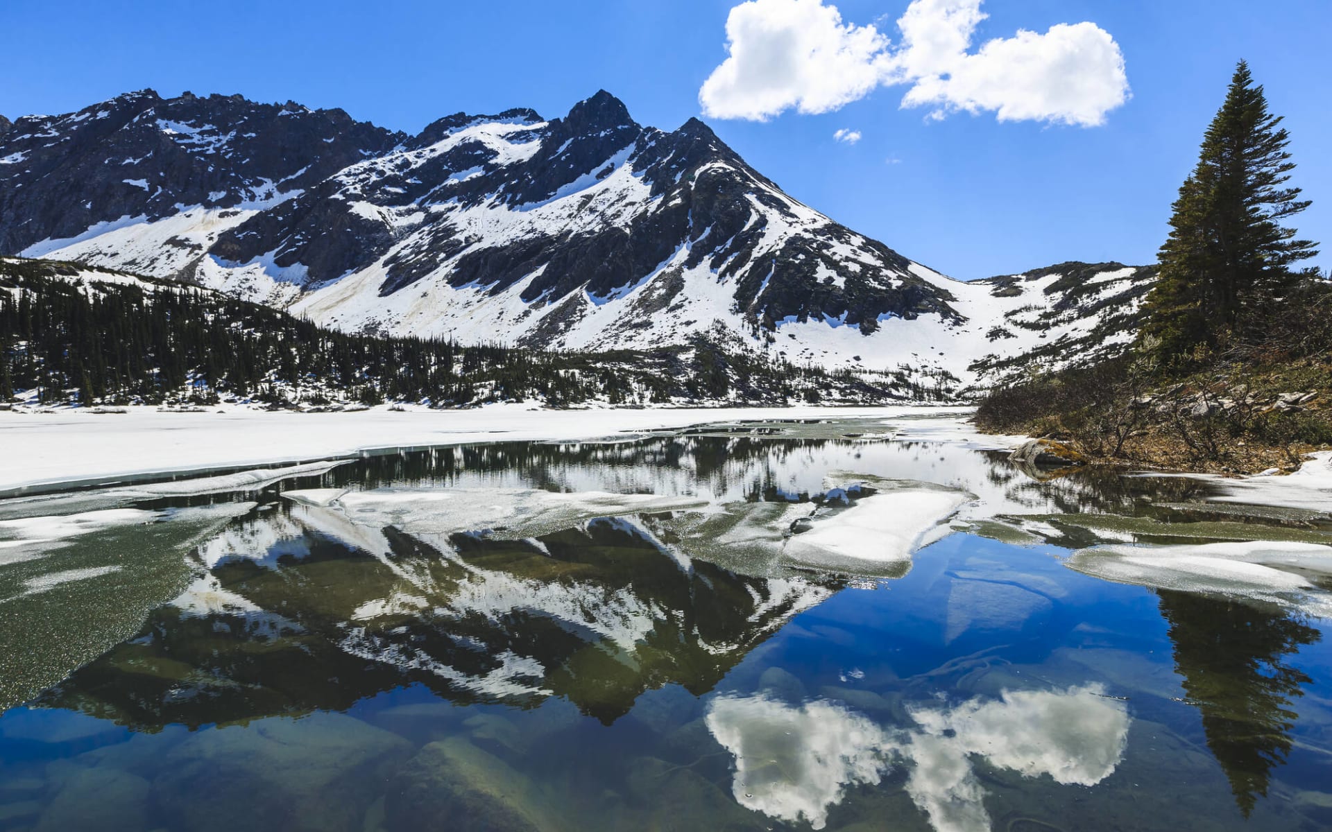 Traumlandschaften des Yukon ab Whitehorse: Alaska - Skagway - Bergsee Traumlandschaften des Yukon ab Whitehorse: Alaska - Skagway - Bergsee