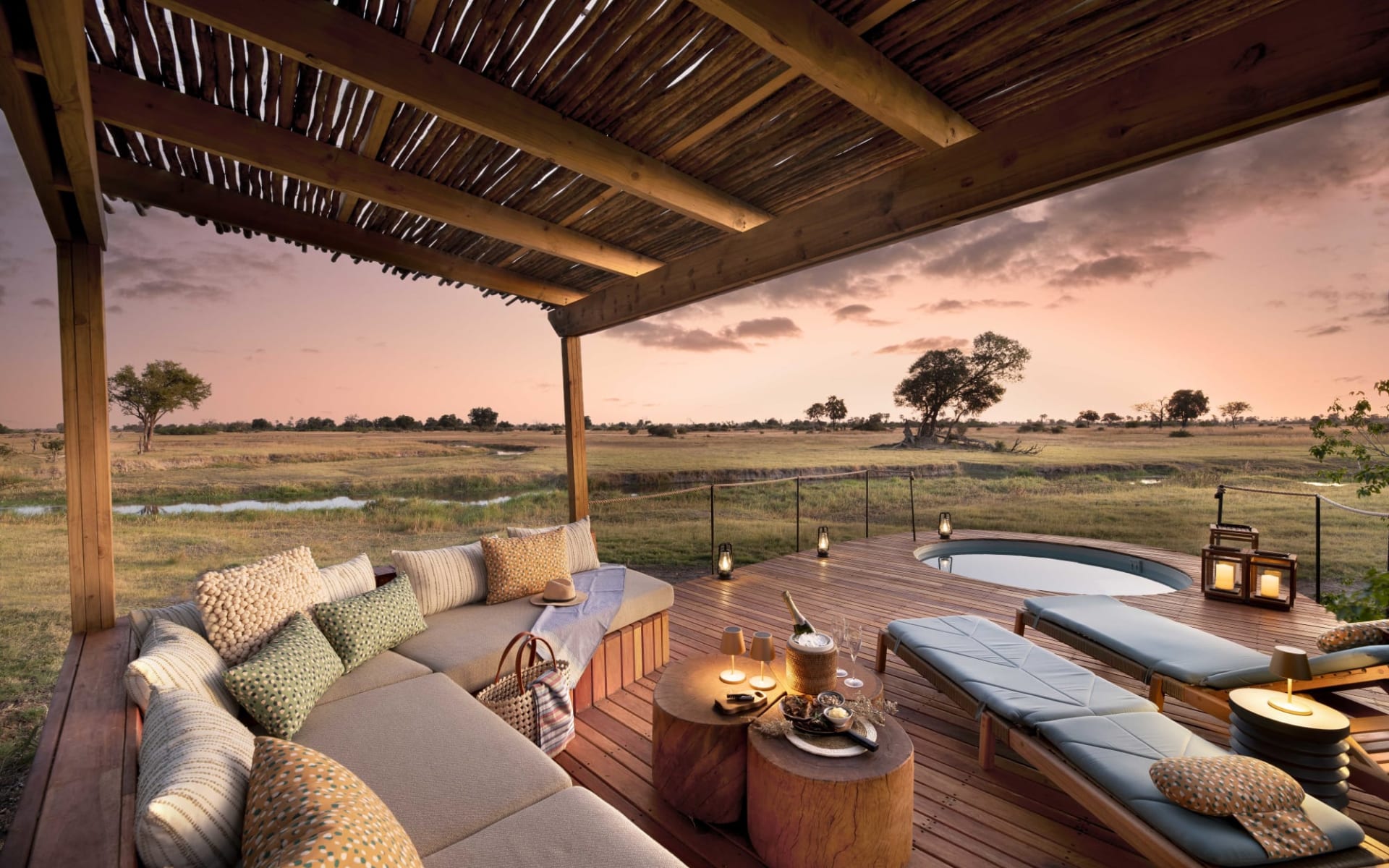 Tawana Camp in Moremi Game Reserve: BOTS_Tawana_DK_pool3 Tawana Camp in Moremi Game Reserve: BOTS_Tawana_DK_pool3