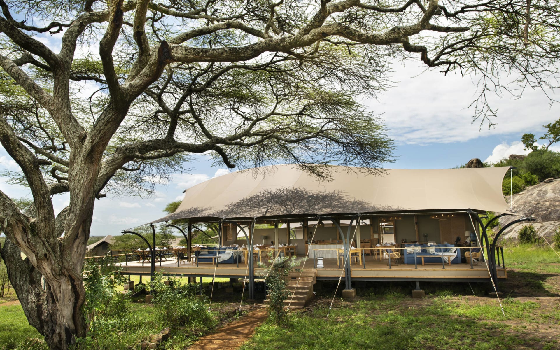 Lemala Nanyukie Lodge in Serengeti: exterior: Lemala Nanyukie Lodge in Serengeti: exterior:
