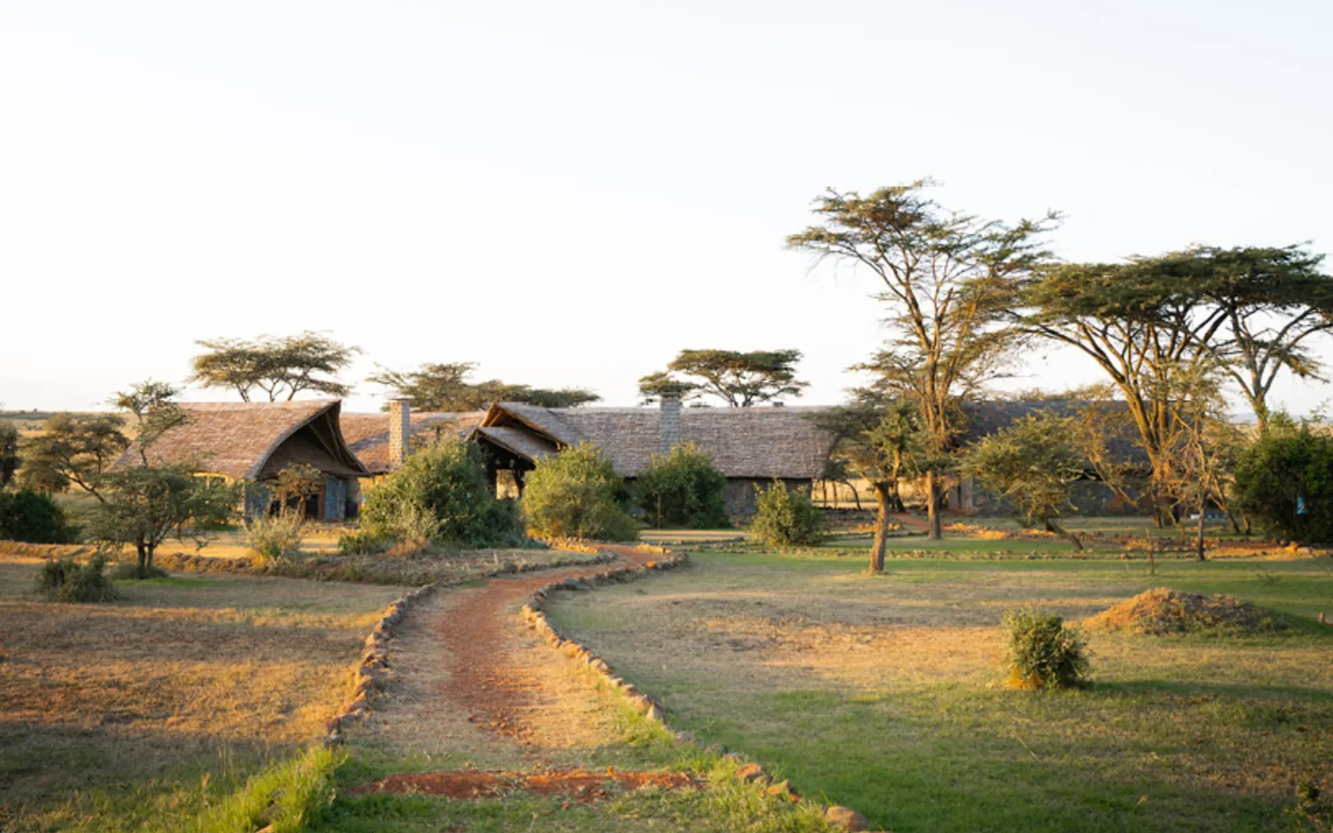 Naboisho Camp in Masai Mara: exterior: Naboisho Camp in Masai Mara: exterior: