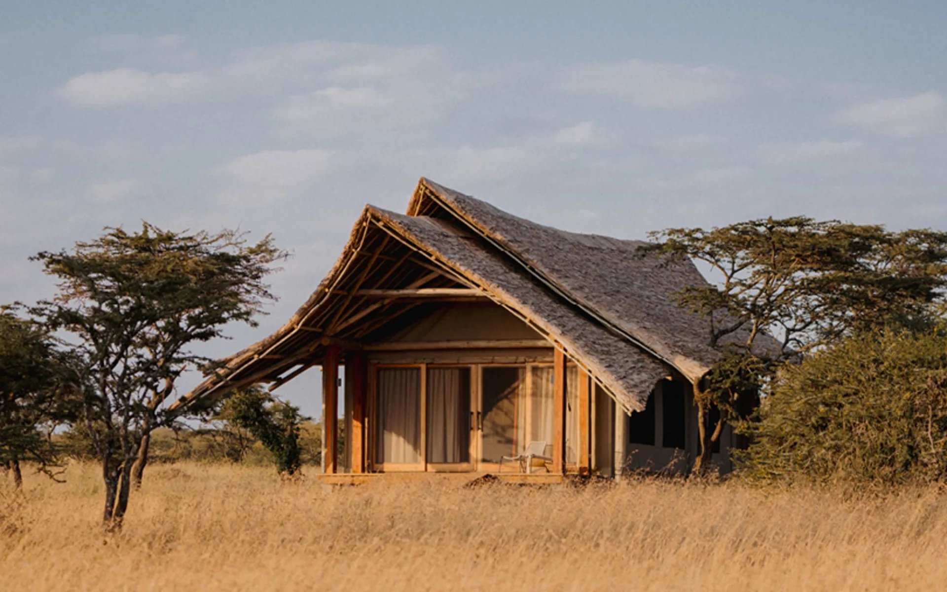 Naboisho Camp in Masai Mara: exterior: Naboisho Camp in Masai Mara: exterior:
