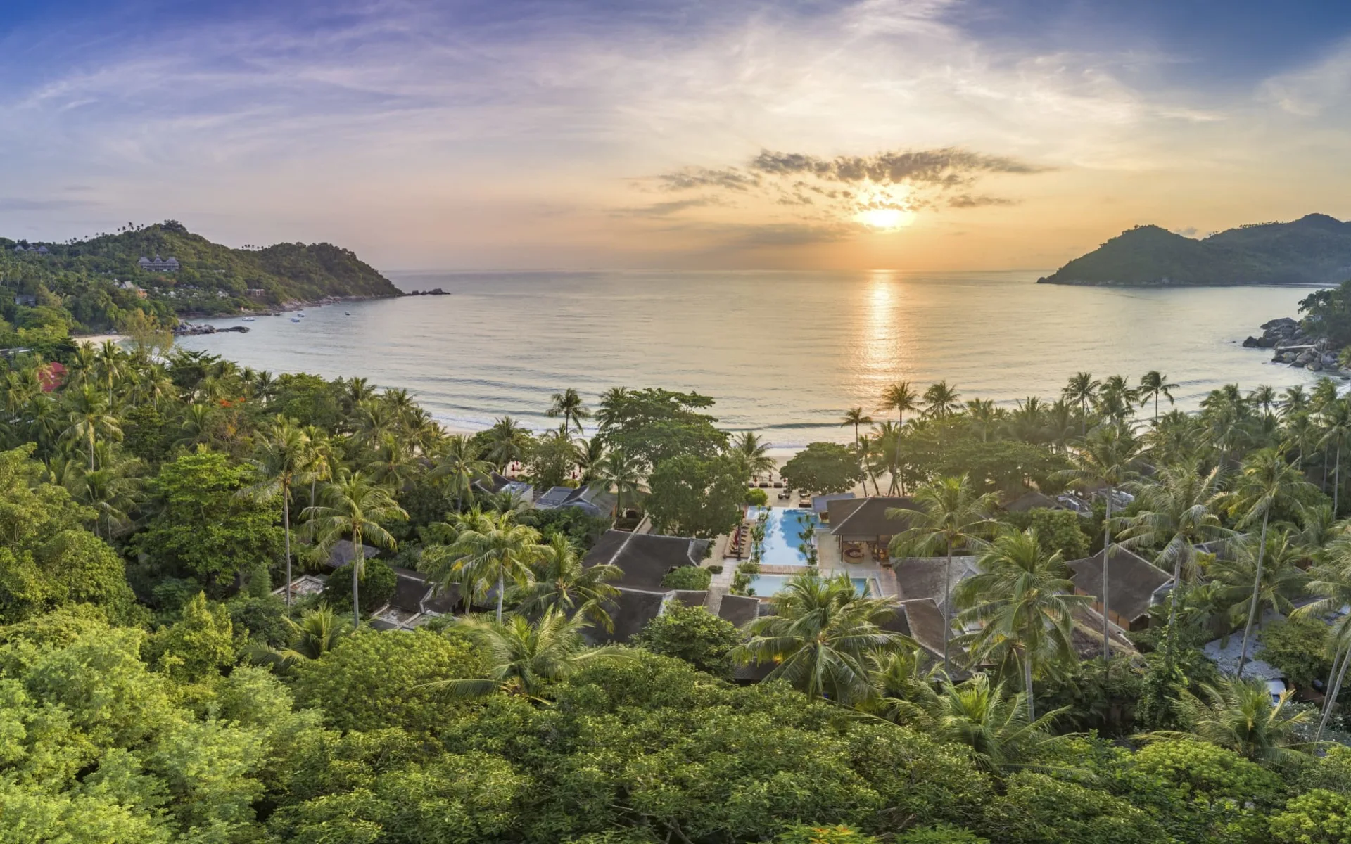 Anantara Rasananda Koh Phangan Villas in Ko Phangan: Aerial View Anantara Rasananda Koh Phangan Villas in Ko Phangan: Aerial View