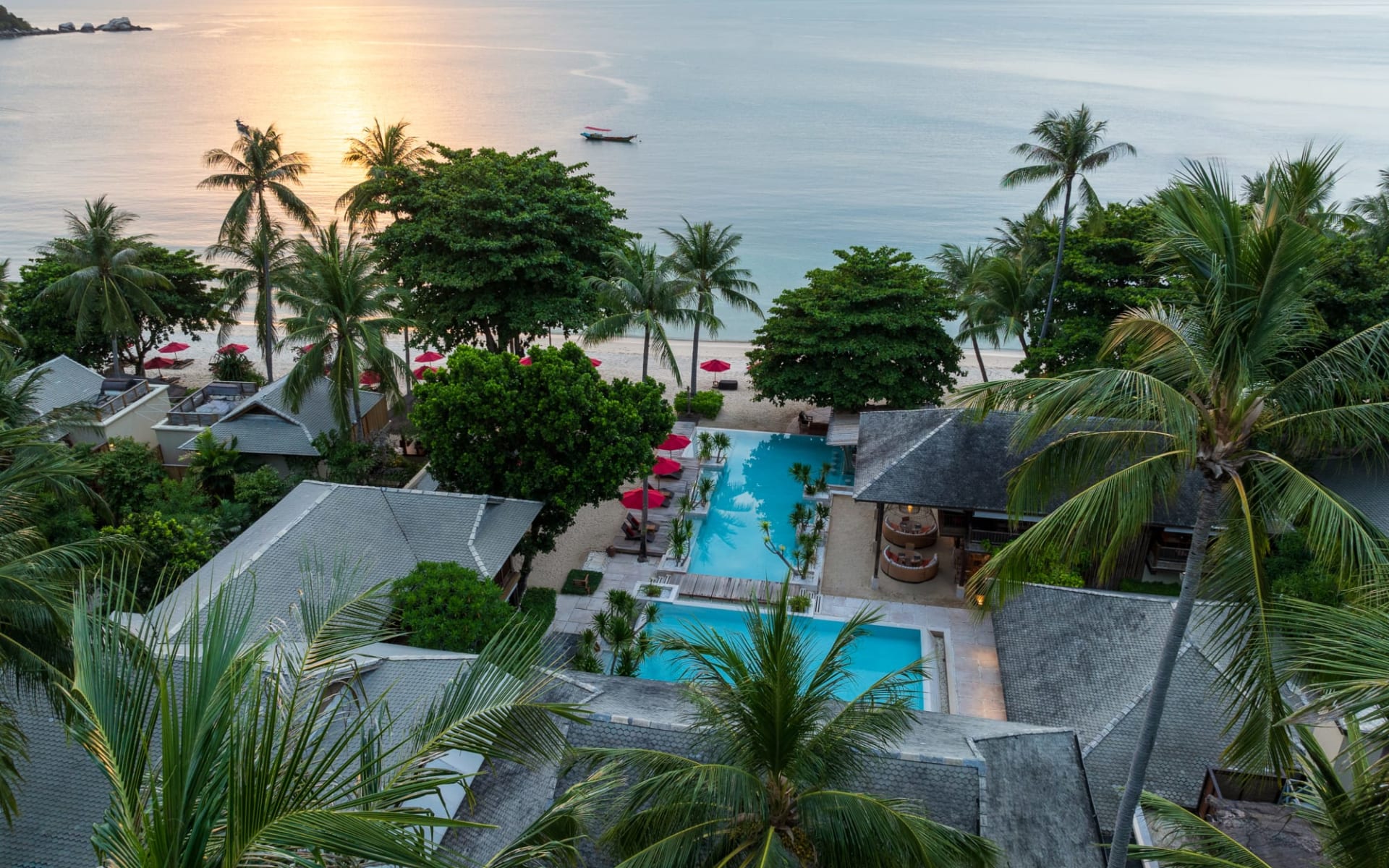 Anantara Rasananda Koh Phangan Villas in Ko Phangan: Aerial View | Resort & Beach Anantara Rasananda Koh Phangan Villas in Ko Phangan: Aerial View | Resort & Beach