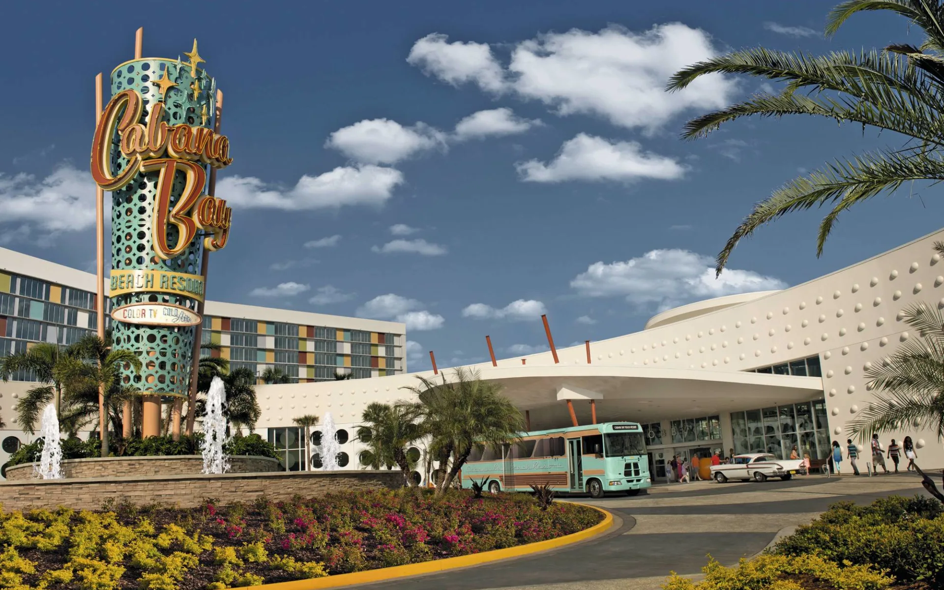 Universal's Cabana Bay Beach Resort in Orlando: Cabana Bay Beach Resort - Hotelansicht Universal's Cabana Bay Beach Resort in Orlando: Cabana Bay Beach Resort - Hotelansicht