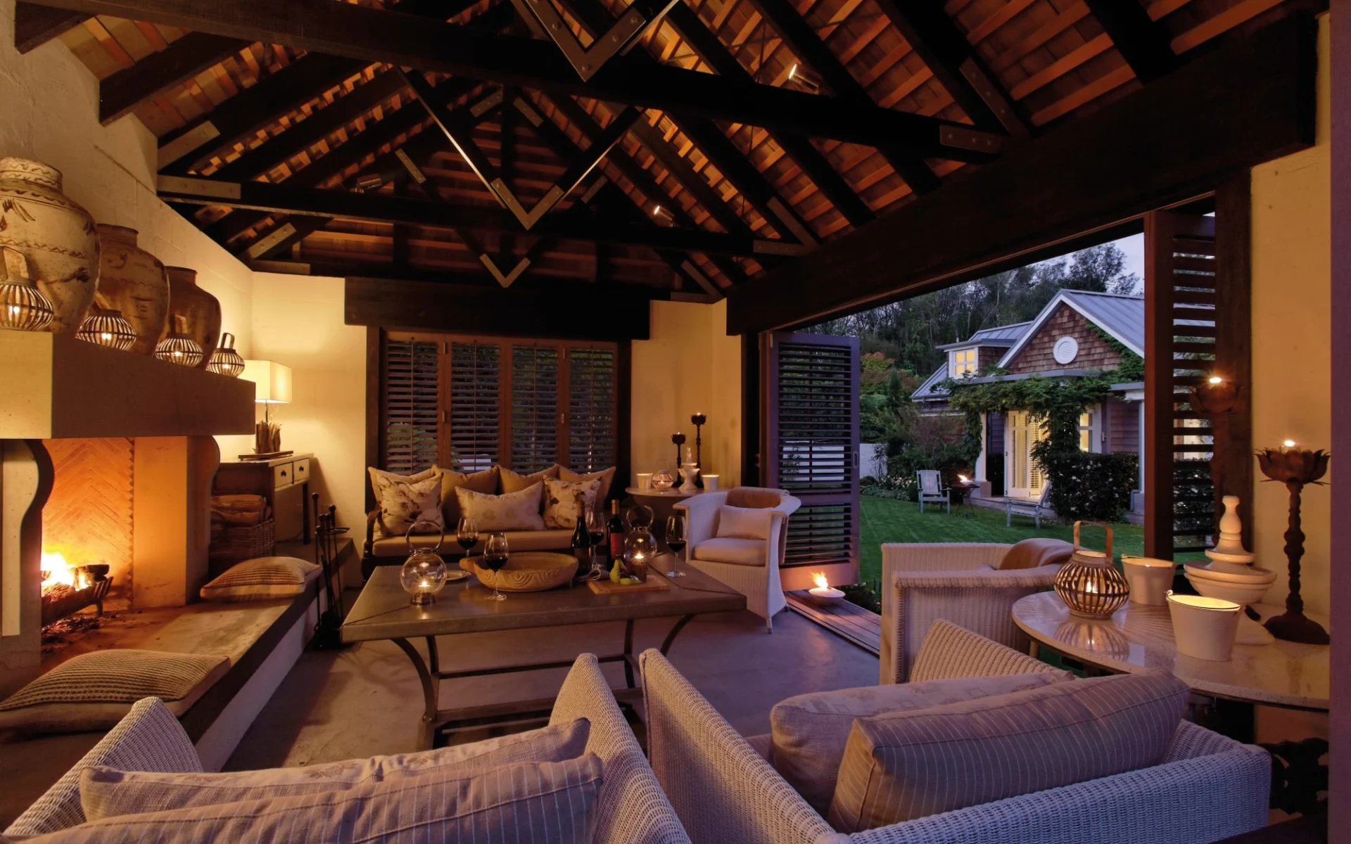 Huka Lodge in Taupo: Alan Pye Cottage Outdoor Pavilion_84857 Huka Lodge in Taupo: Alan Pye Cottage Outdoor Pavilion_84857