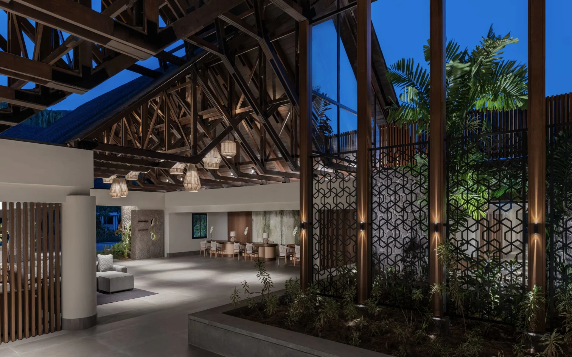 Avani+ Barbarons Seychelles in Mahé:  Lobby View Reception Atrium
