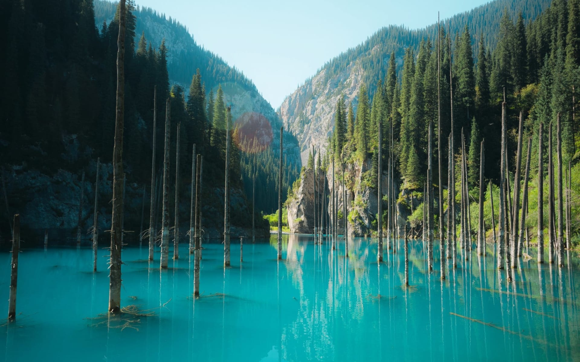 Natur pur in Kasachstan und Kirgistan ab Almaty: Kasachstan_KaindySee_ Natur pur in Kasachstan und Kirgistan ab Almaty: Kasachstan_KaindySee_