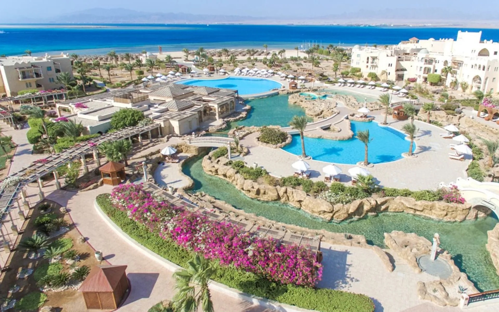 Badeferien im Kempinski Hotel Soma Bay ab Hurghada: Kempinski Soma Bay hotel-aerial-view Badeferien im Kempinski Hotel Soma Bay ab Hurghada: Kempinski Soma Bay hotel-aerial-view