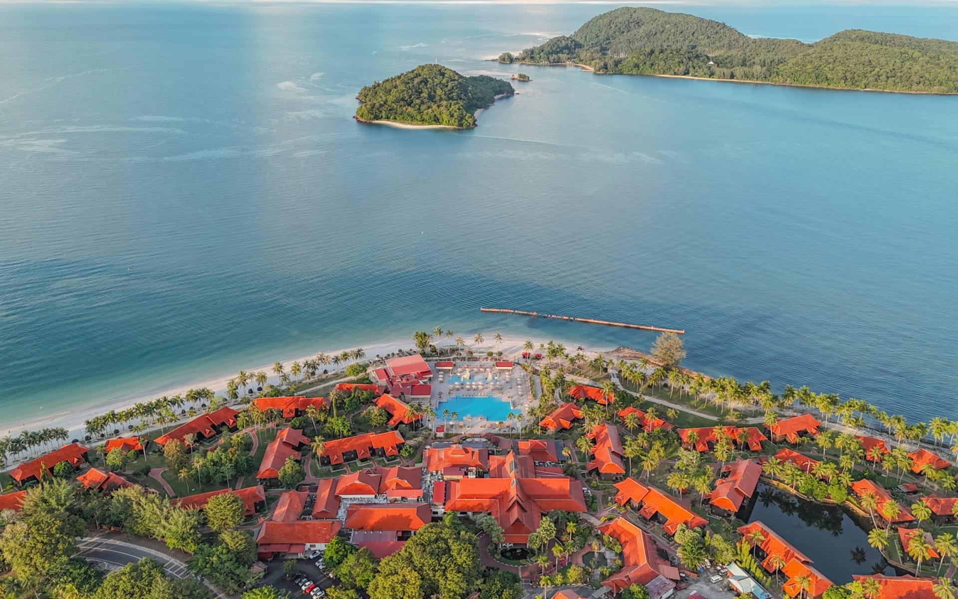 Pelangi Beach Resort & Spa in Langkawi: Pelangi Aerial View Pelangi Beach Resort & Spa in Langkawi: Pelangi Aerial View