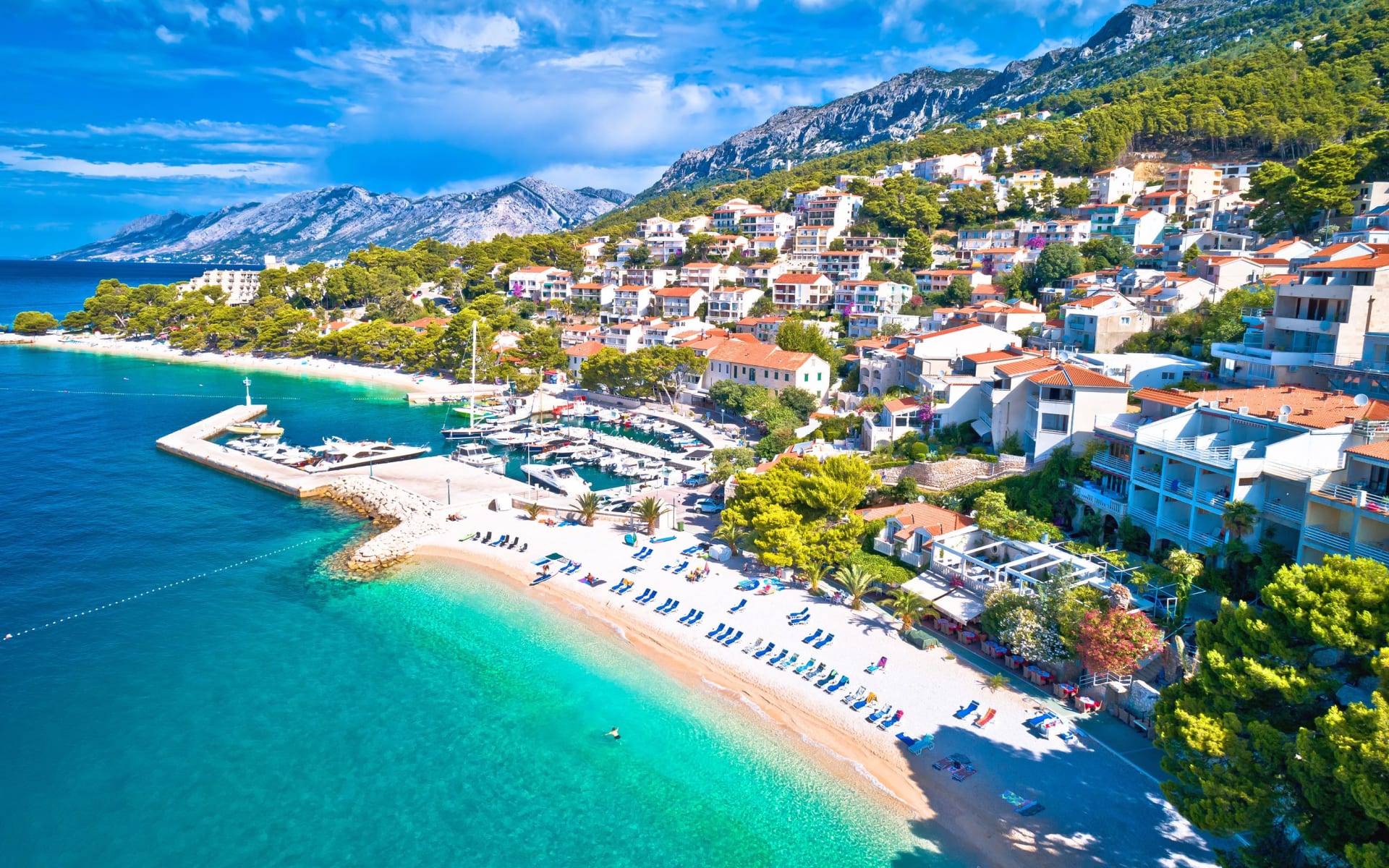 Badeferien im Romana Beach Resort ab Split: Makarska_Beach_ Badeferien im Romana Beach Resort ab Split: Makarska_Beach_