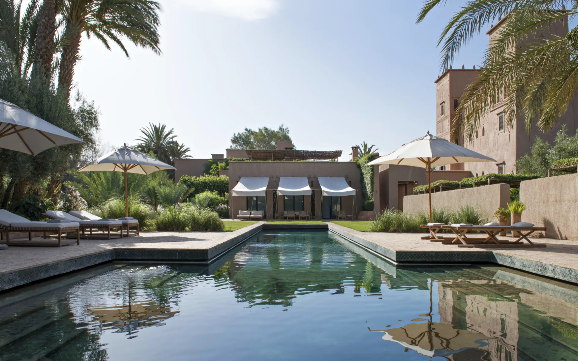 Dar Ahlam in Skoura: pool: Dar Ahlam in Skoura: pool: