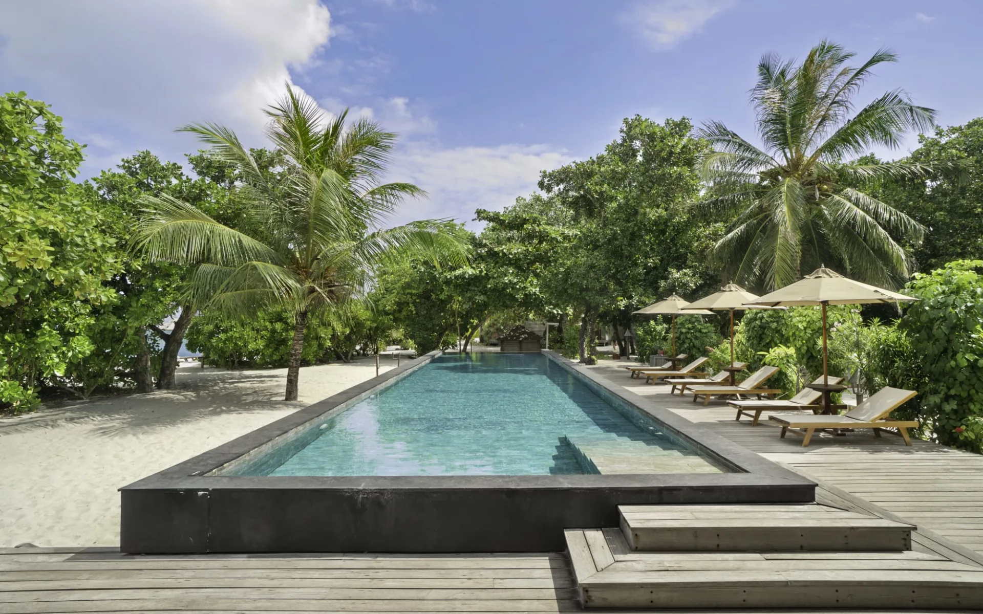 The Barefoot Eco Hotel in Hanimaadhoo: pool: The Barefoot Eco Hotel in Hanimaadhoo: pool: