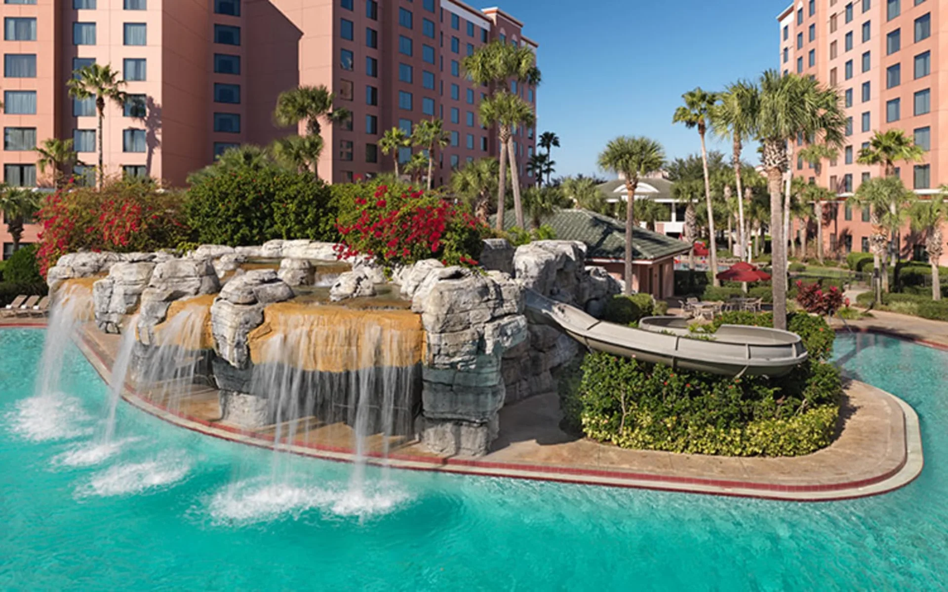 Caribe Royale Resort & Suites in Lake Buena Vista: Caribe Royale Resort - Pool mit Wasserfall Caribe Royale Resort & Suites in Lake Buena Vista: Caribe Royale Resort - Pool mit Wasserfall