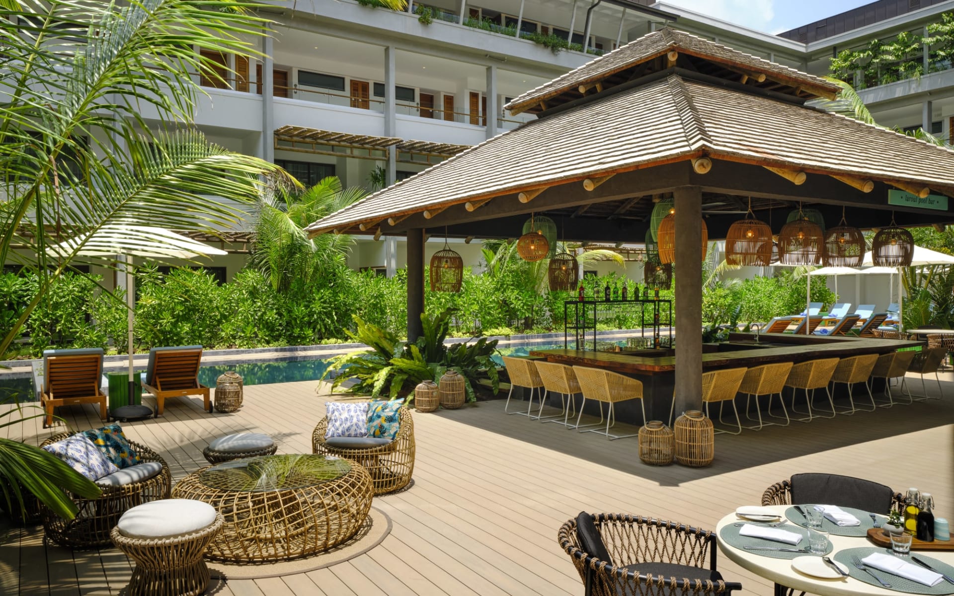 laïla, A Marriott Tribute Portfolio Resort in Mahé:  Pool Bar1