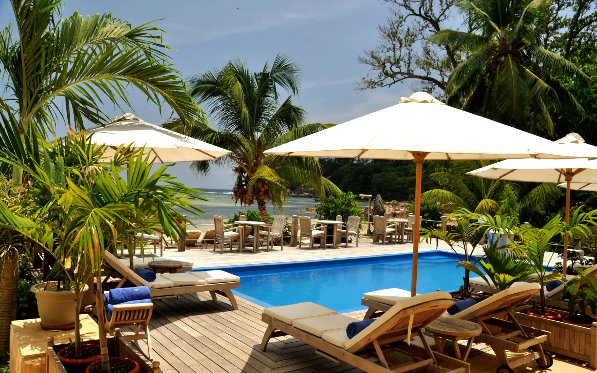Crown Beach Hotel in Mahé: pool: