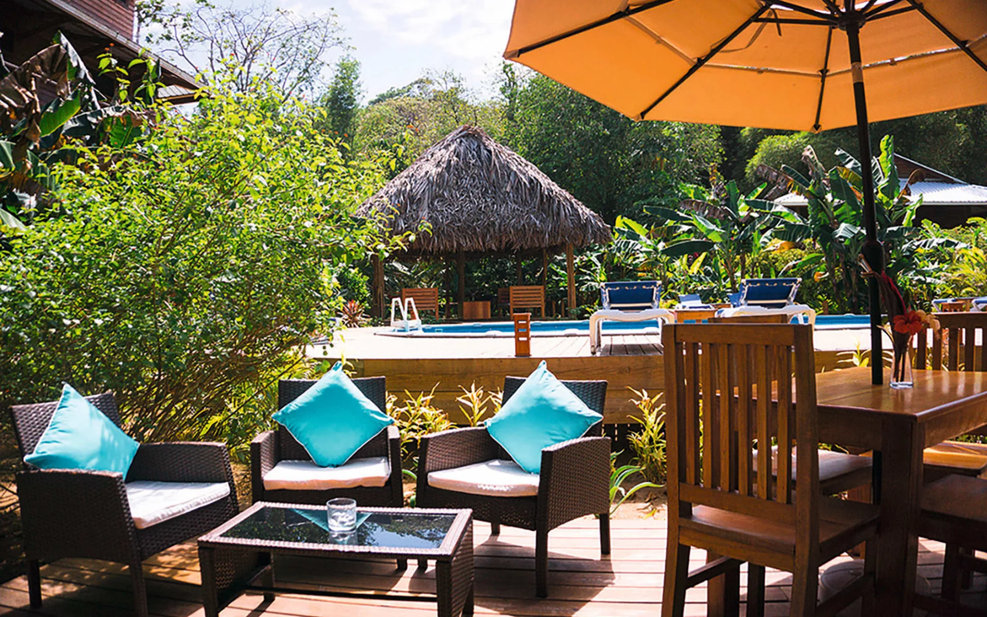 The Hummingbird Hotel in Isla Colon: Pool The Hummingbird Hotel - 01 pool view