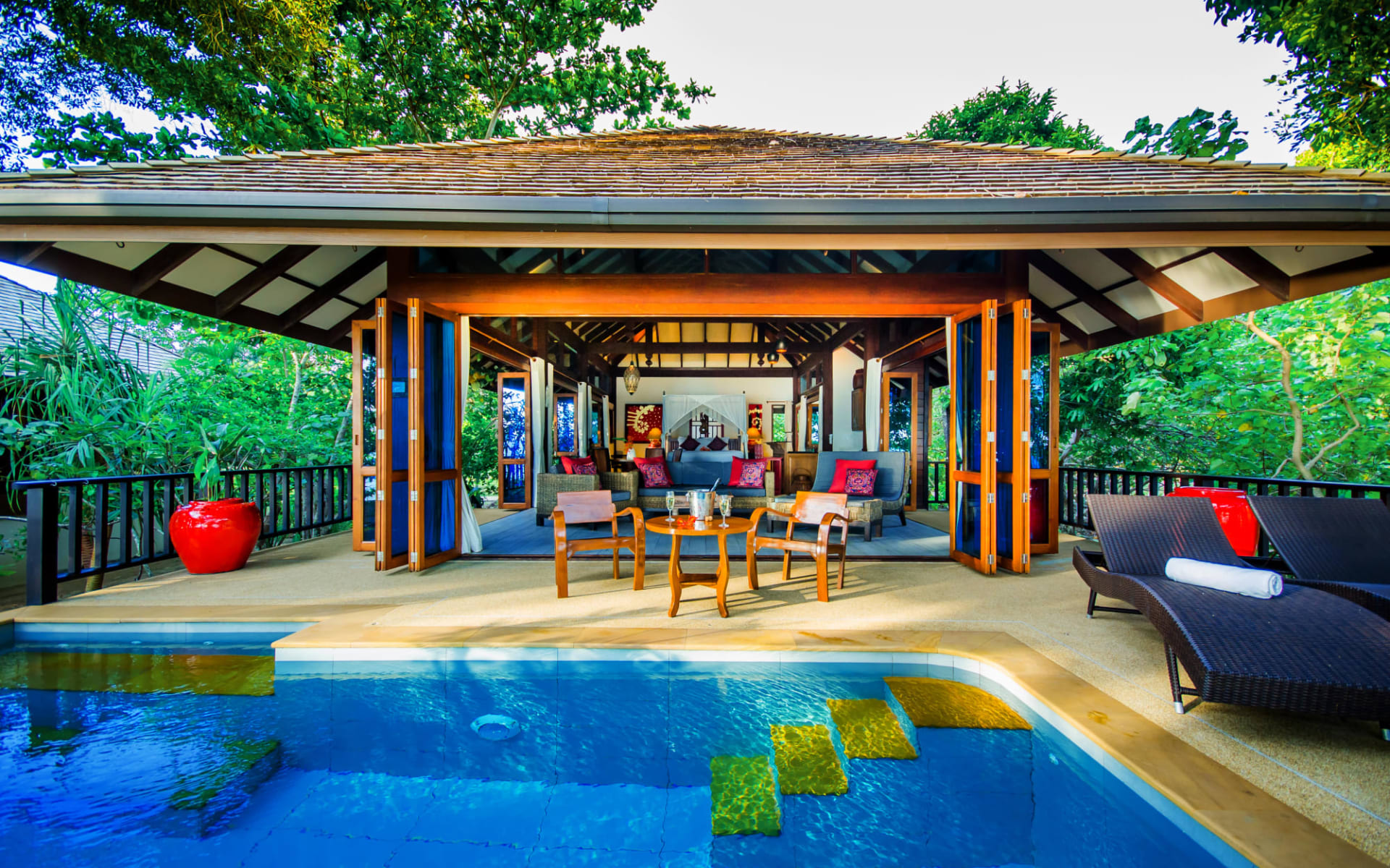 Koh Jum Beach Villas in Ko Jum:  1-Bedroom Beachfront Pool | Baan Si Dang