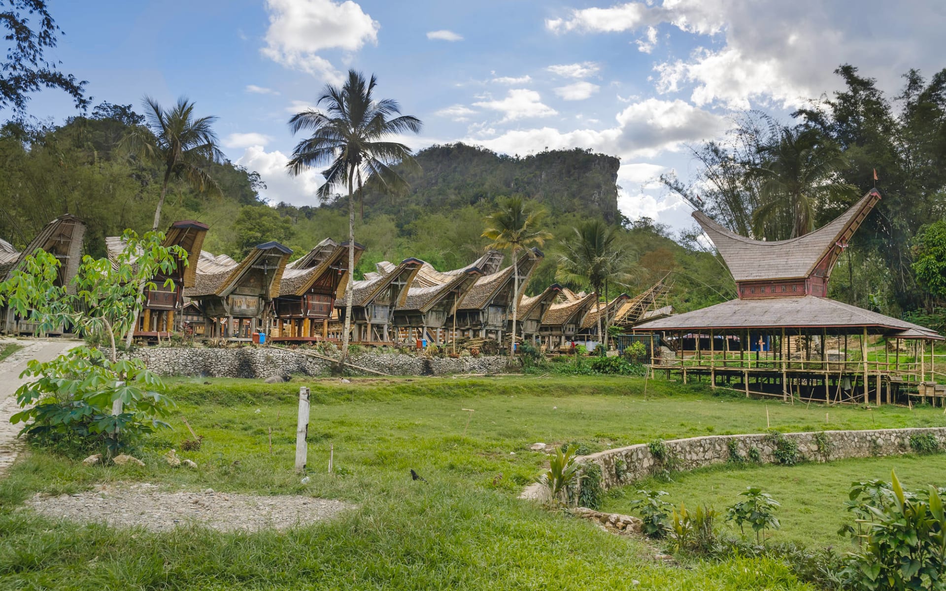 Sulawesi-Torajaland Rundreise ab Makassar: Sulawesi Toraja Tongkonan traditional village Kete Kesu Sulawesi-Torajaland Rundreise ab Makassar: Sulawesi Toraja Tongkonan traditional village Kete Kesu
