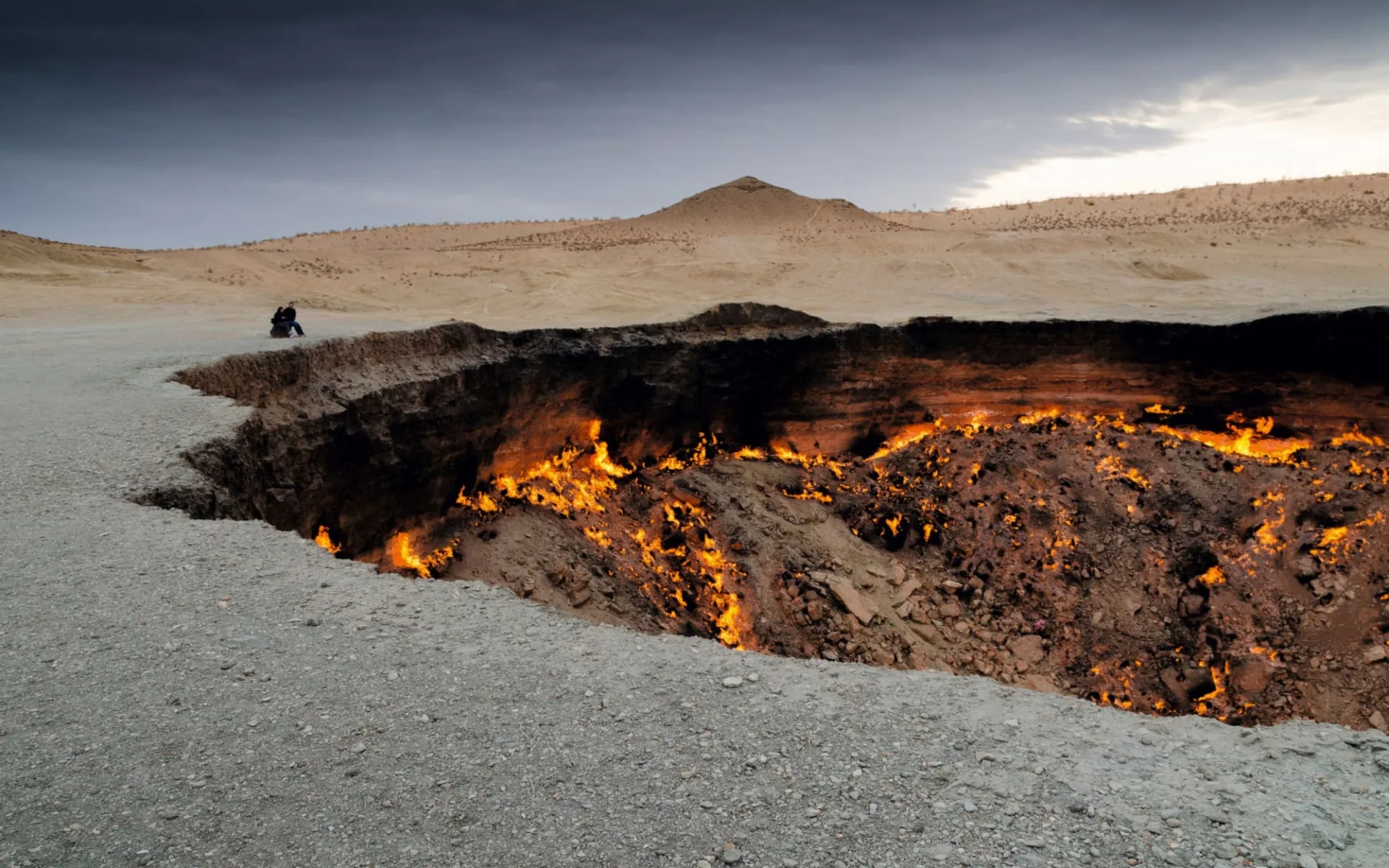 Turkmenistan entdecken ab Ashgabat: Turkmenistan_Darwaza_Gaskrater_