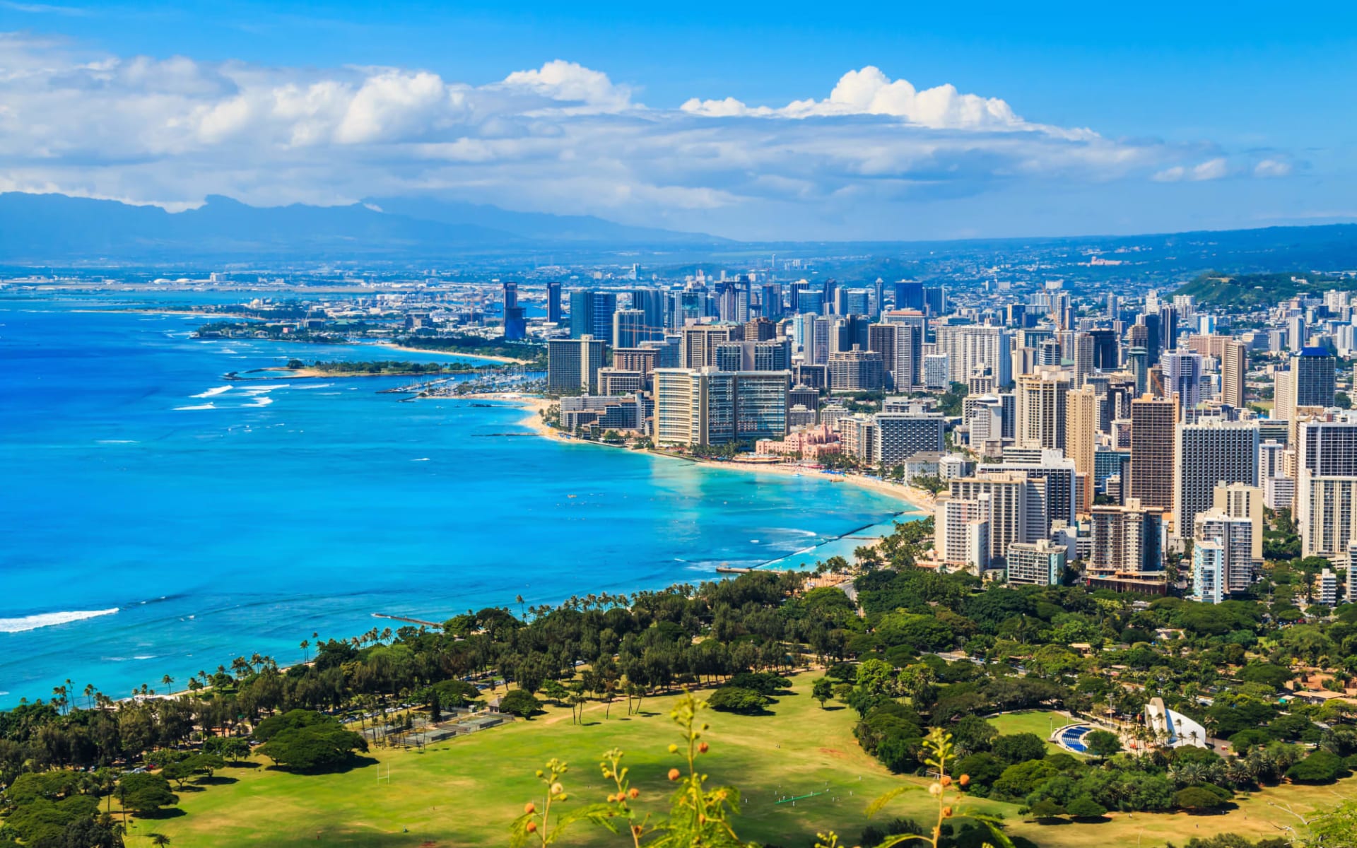 Hawaii Island Hopping ab Honolulu: USA_Hawaii_Oahu_Honolulu_Waikiki Beach Hawaii Island Hopping ab Honolulu: USA_Hawaii_Oahu_Honolulu_Waikiki Beach