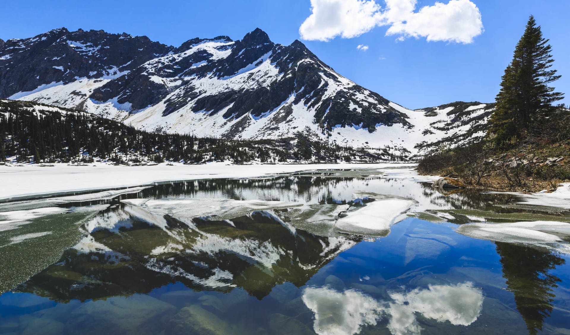 Traumlandschaften des Yukon ab Whitehorse: Alaska - Skagway - Bergsee Traumlandschaften des Yukon ab Whitehorse: Alaska - Skagway - Bergsee
