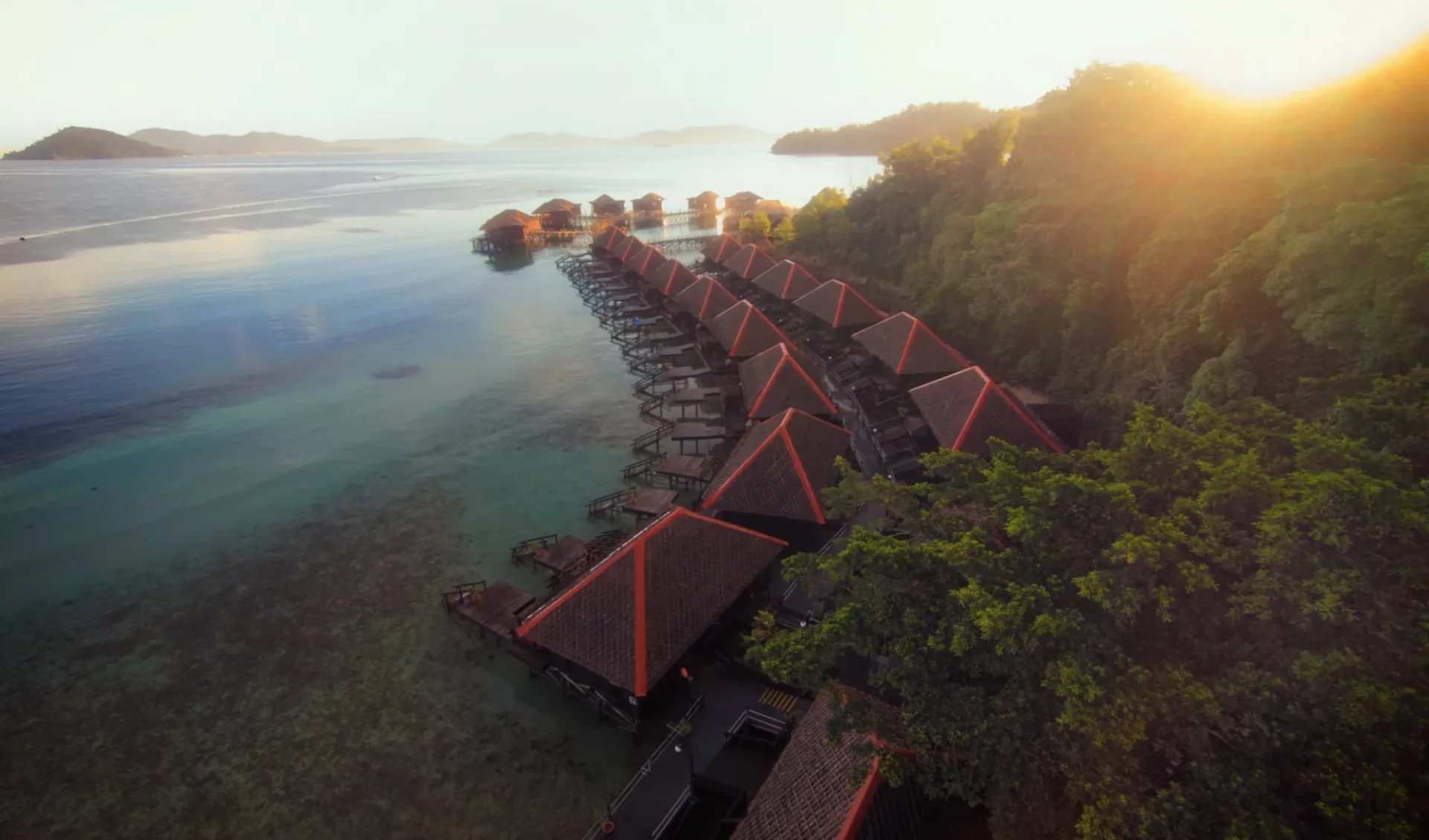 Gayana Marine Resort in Kota Kinabalu: Areal Shot Gayana Marine Resort in Kota Kinabalu: Areal Shot