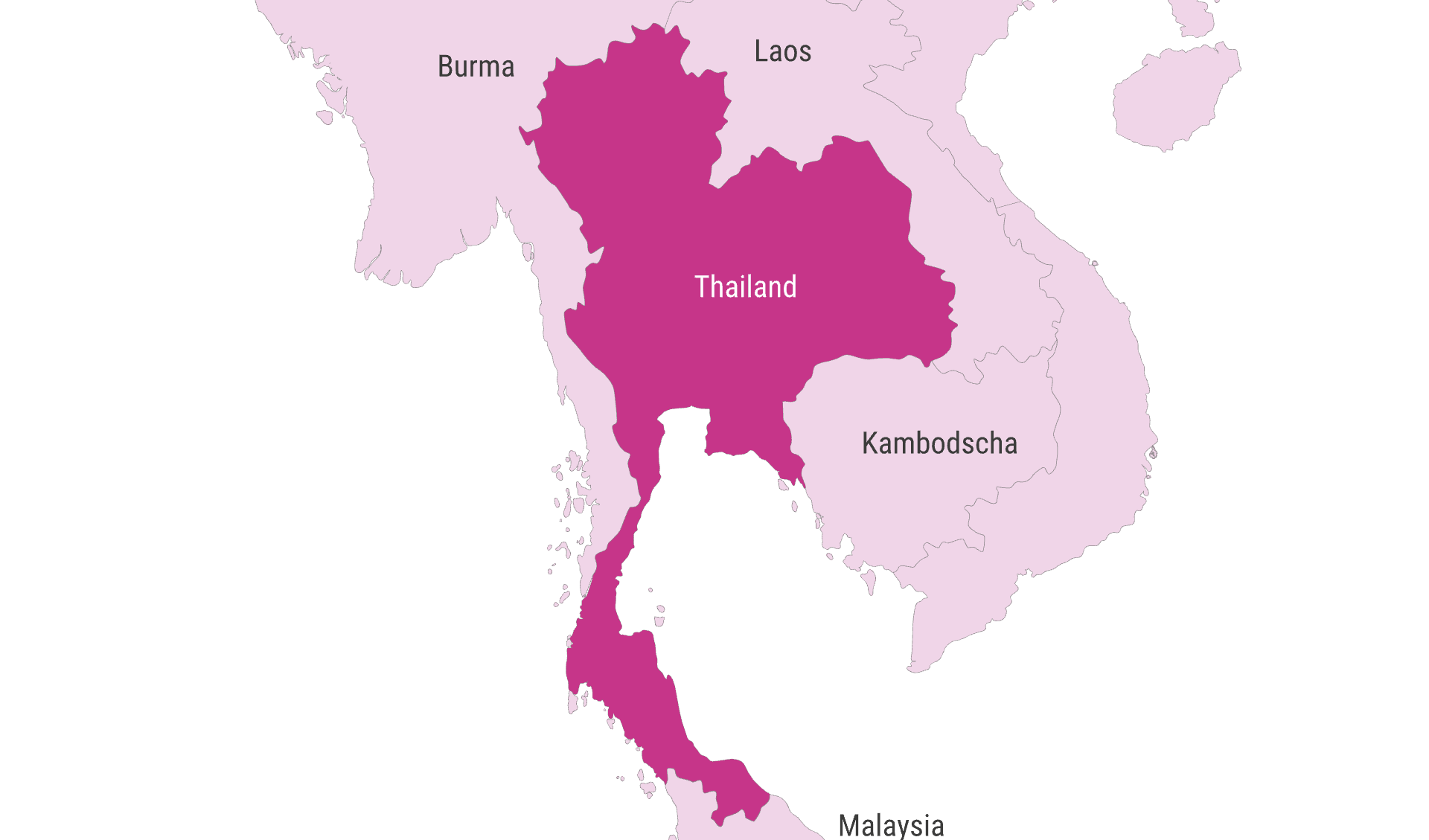 Karte Thailand Länderübergreifend Karte Thailand Länderübergreifend