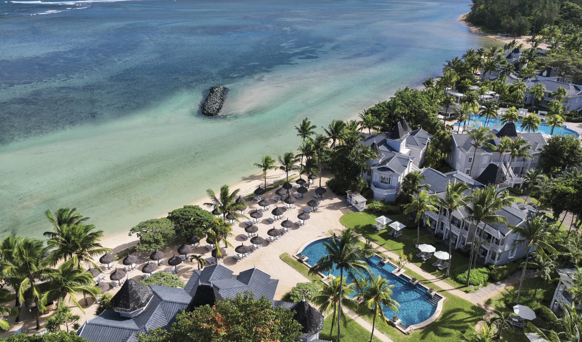 Heritage Le Telfair Golf & Wellness Resort in Bel Ombre:  Aerial View
