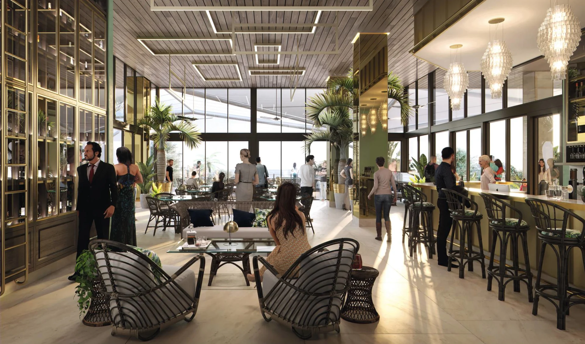 Flynn in Cairns:  Facilities Australien Queensland Flynn Whiskey and Wine Bar 2019