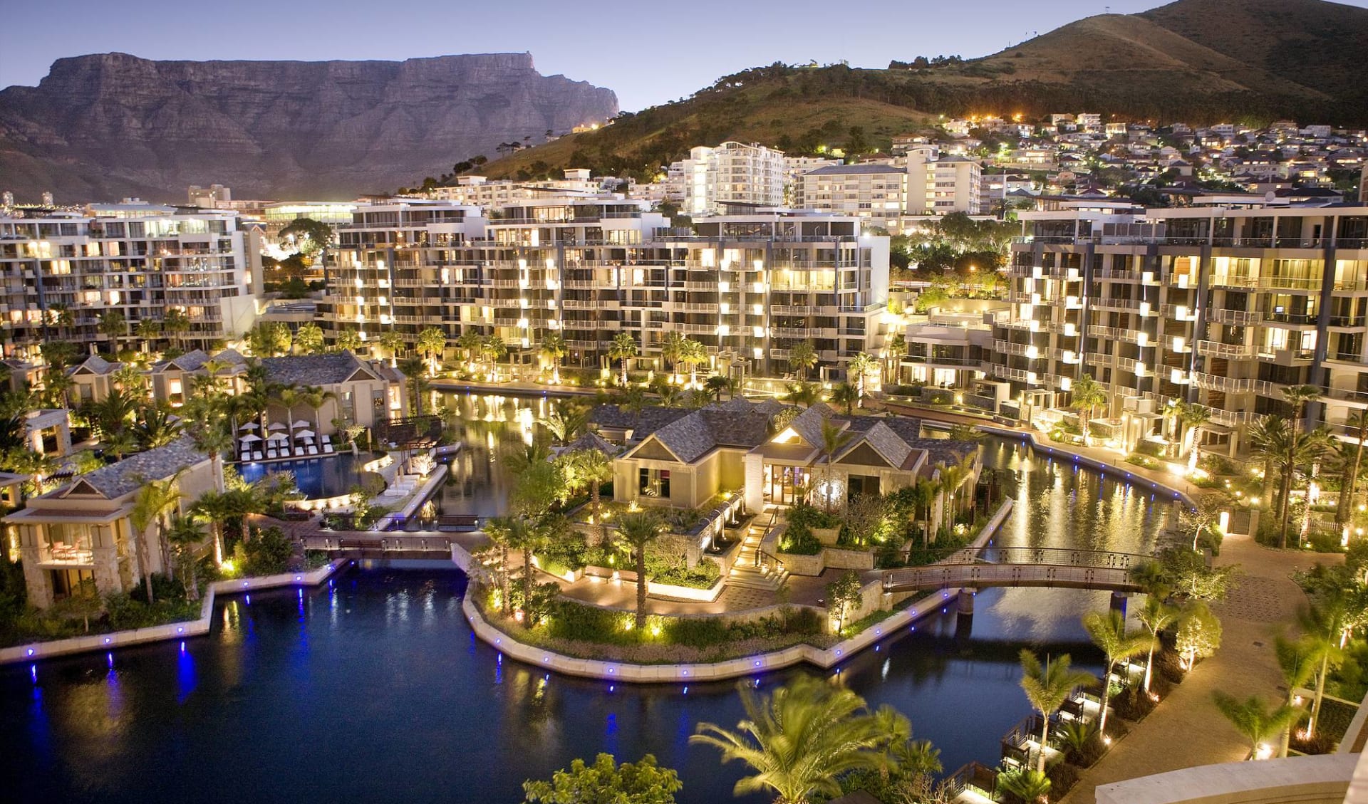 One & Only Cape Town in Kapstadt: One & Only Cape Town - Vogelperspektive über Hotelanlage One & Only Cape Town in Kapstadt: One & Only Cape Town - Vogelperspektive über Hotelanlage