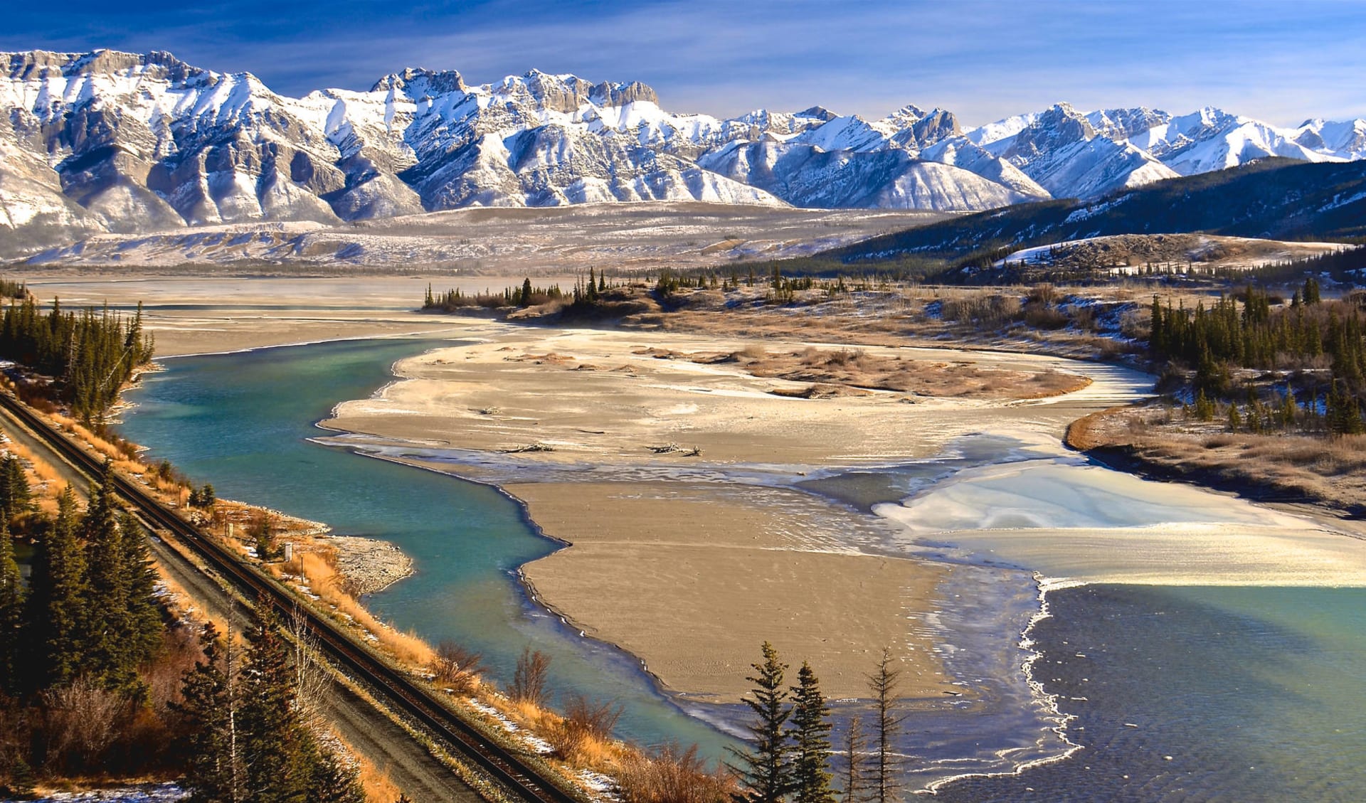Westkanada per Zug & Schiff (individuell) ab Vancouver: Kanada - Jasper Nationalpark - Athabasca River