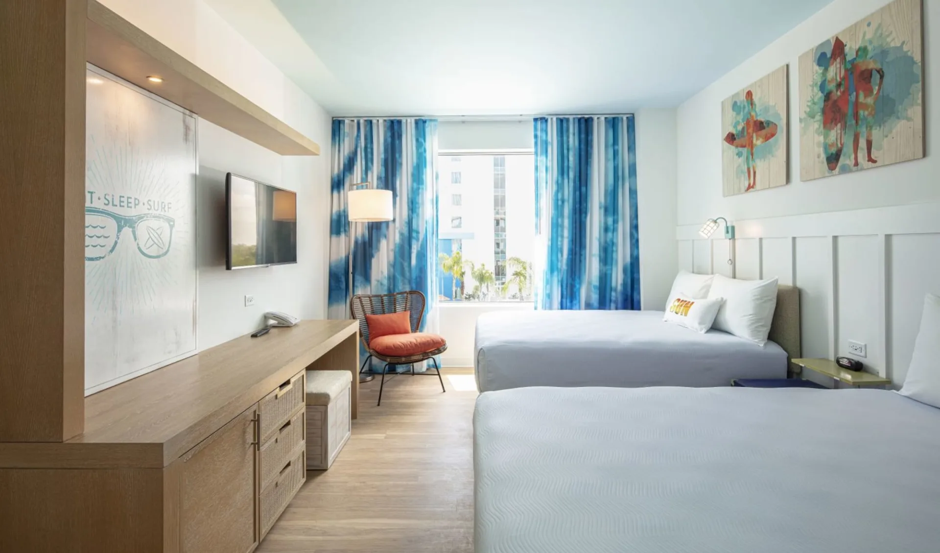 Universal's Endless Summer Resort Surfside Inn in Orlando: Loews Endless Summer_Zimmer_Webseite Universal's Endless Summer Resort Surfside Inn in Orlando: Loews Endless Summer_Zimmer_Webseite