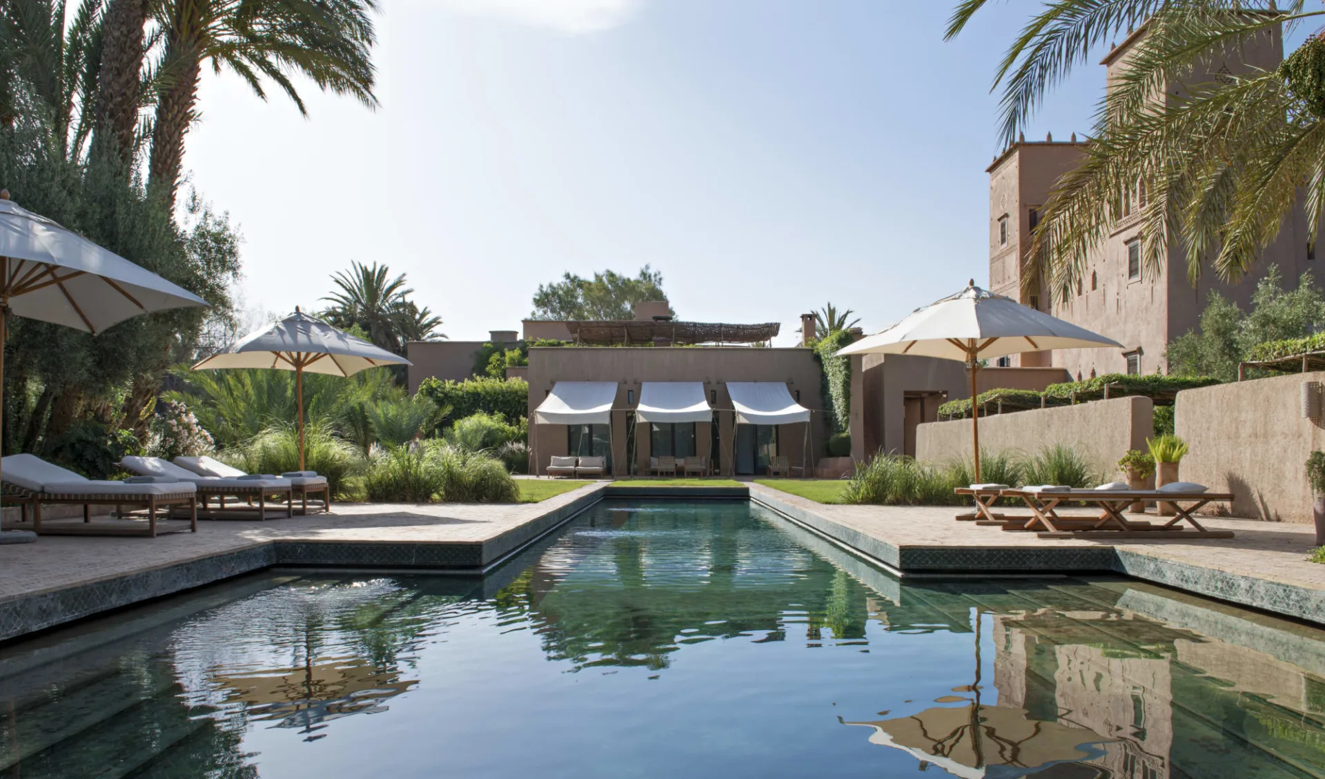 Dar Ahlam in Skoura: pool: Dar Ahlam in Skoura: pool:
