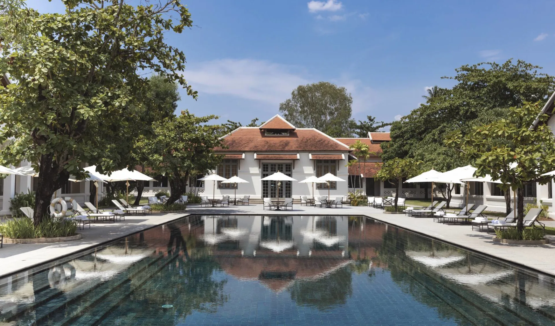 Amantaka in Luang Prabang: Main Swimming Pool Amantaka in Luang Prabang: Main Swimming Pool