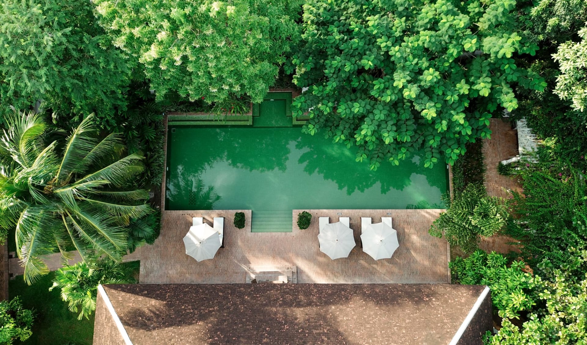 Satri House in Luang Prabang: Pool Area Satri House in Luang Prabang: Pool Area