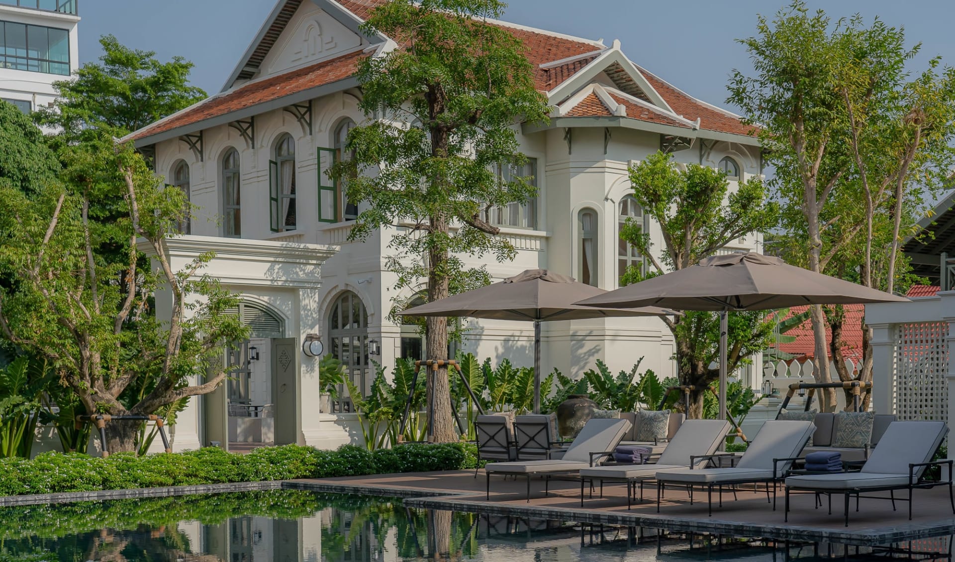 Souphattra Heritage Vientiane: Swimmingpool Souphattra Heritage Vientiane: Swimmingpool