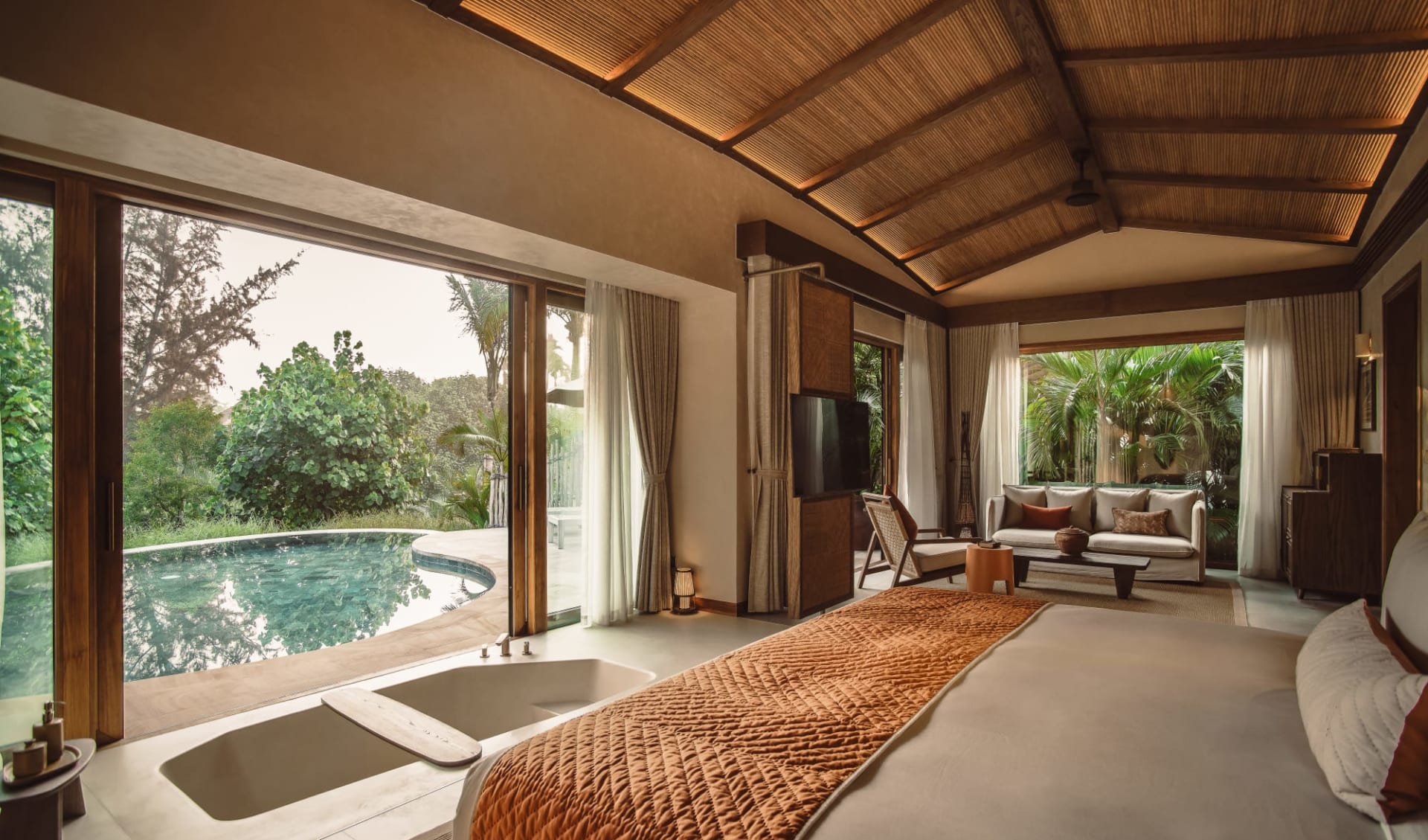 Namia River Retreat in Hoi An: Nipa Pool Villa | Bedroom Namia River Retreat in Hoi An: Nipa Pool Villa | Bedroom