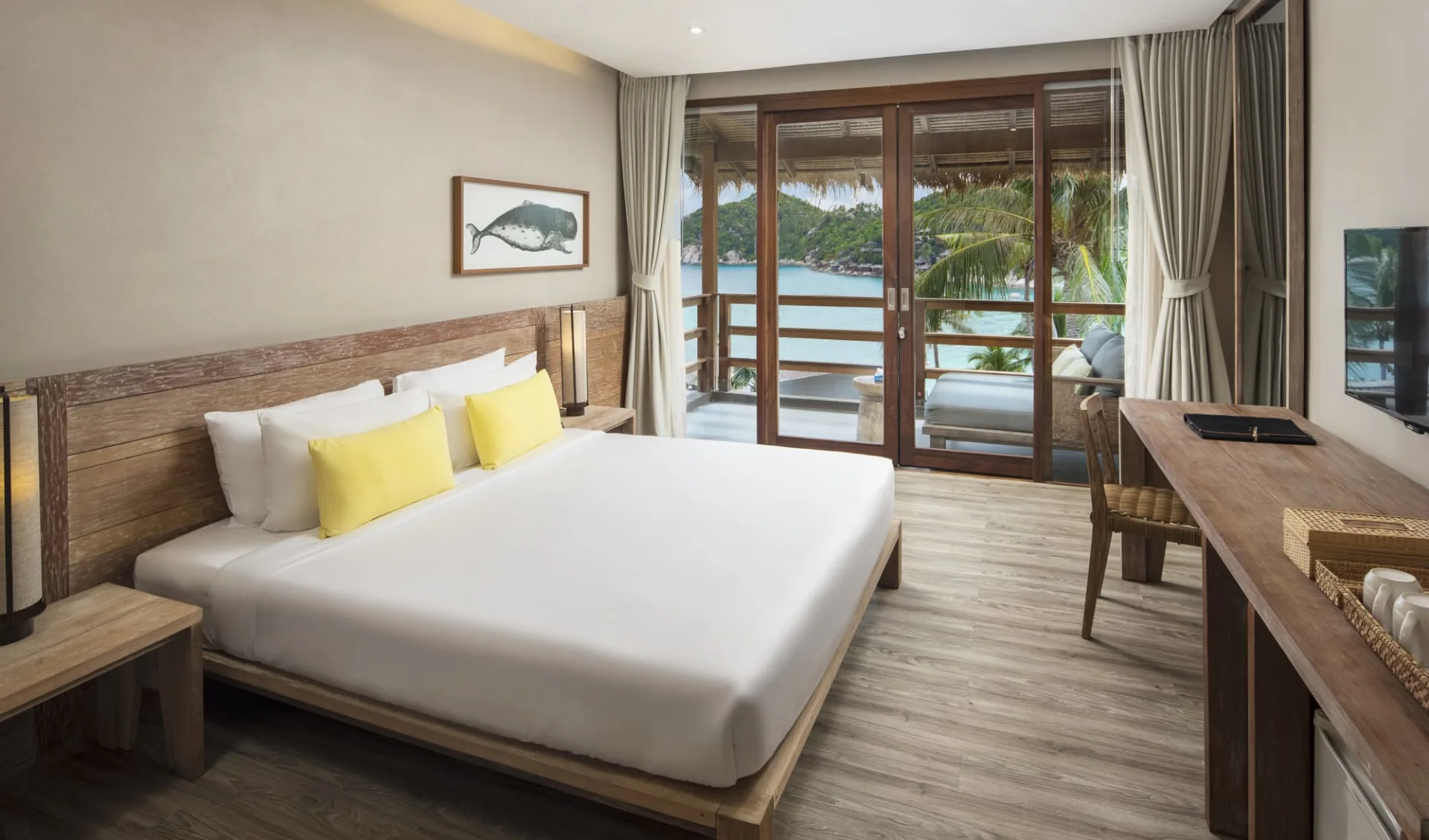 The Beach Club by Haadtien in Ko Tao:  Ocean Balcony