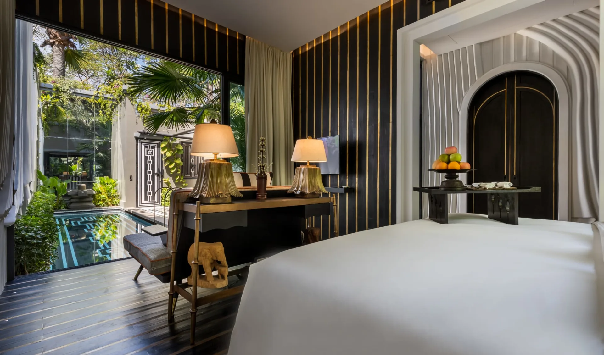 Shinta Mani Bensley Collection Pool Villas in Siem Reap:  Pool Villa | bedroom