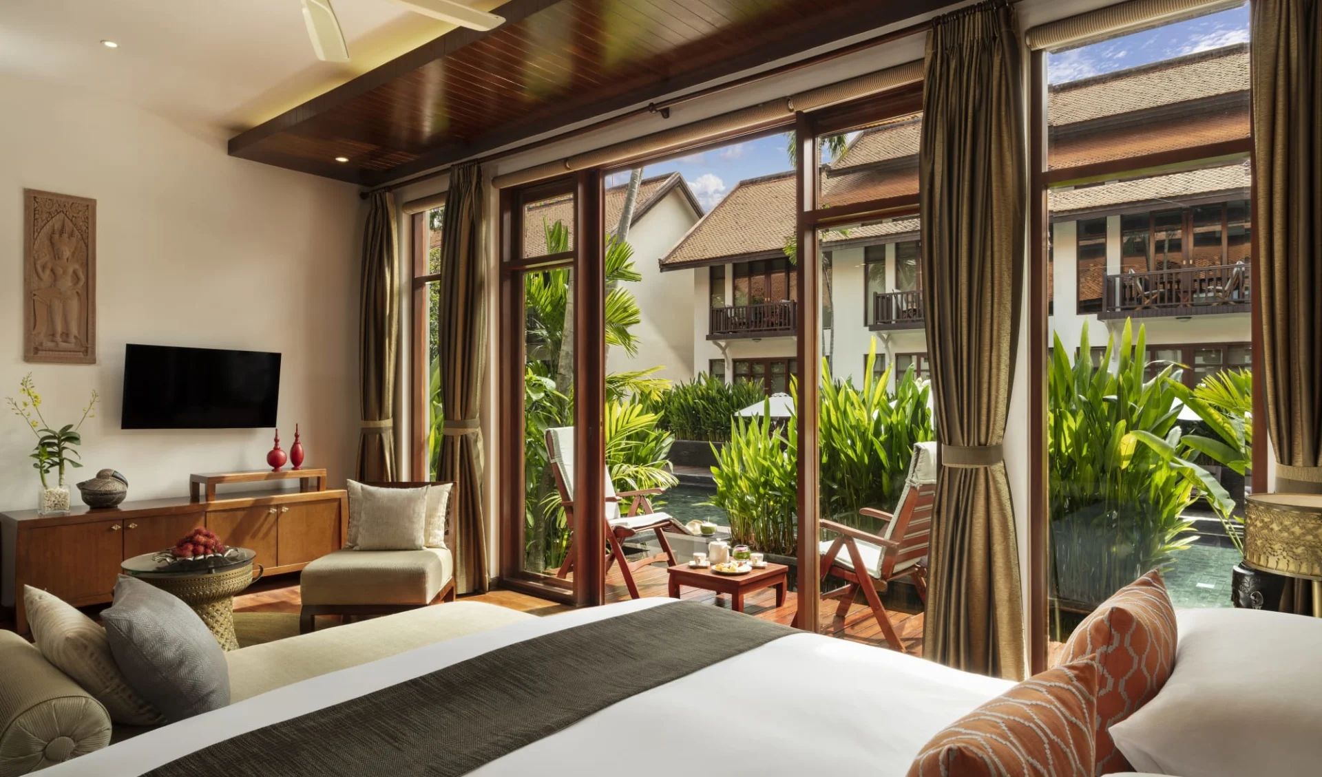 Anantara Angkor Resort in Siem Reap:  Premier Terrace Suite