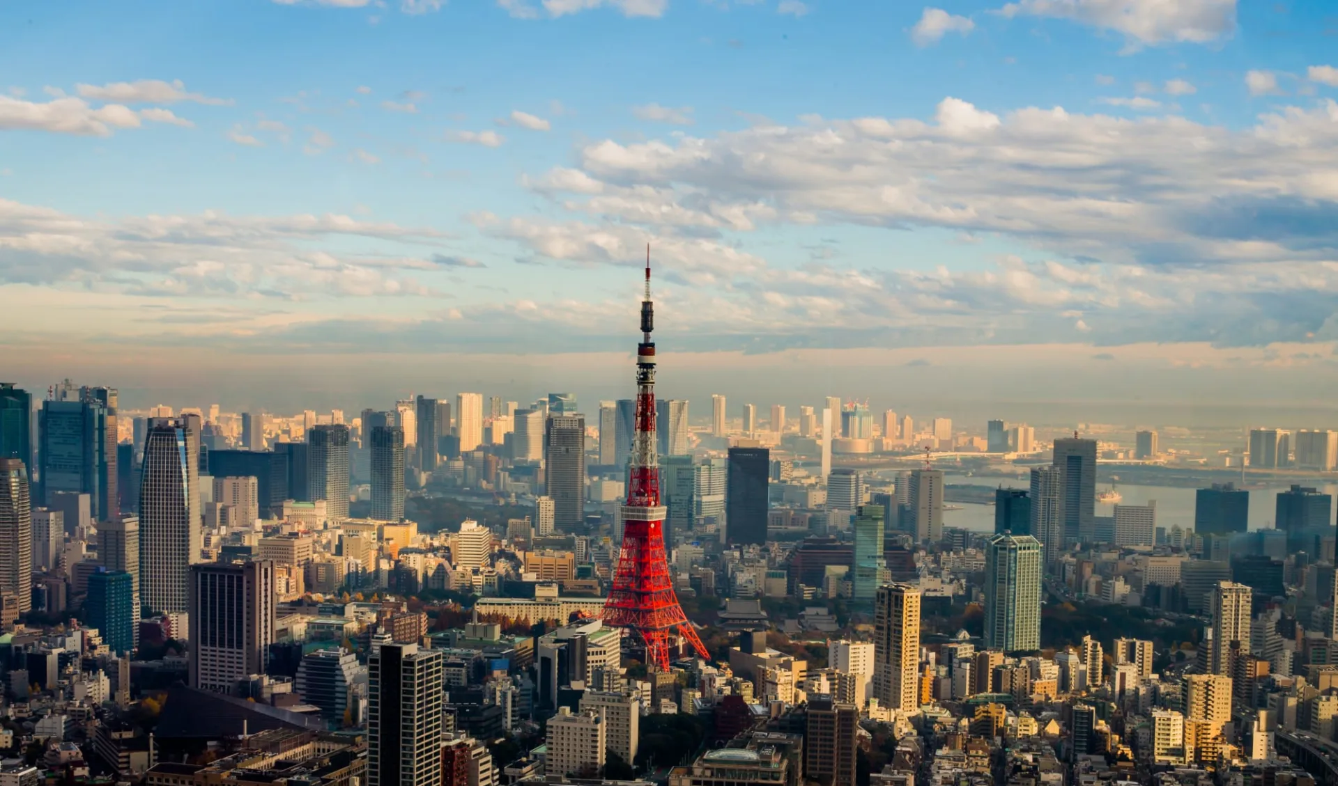 Gruppenreise «Best of Japan» ab Tokio: Tokyo: City view with Tower Gruppenreise «Best of Japan» ab Tokio: Tokyo: City view with Tower