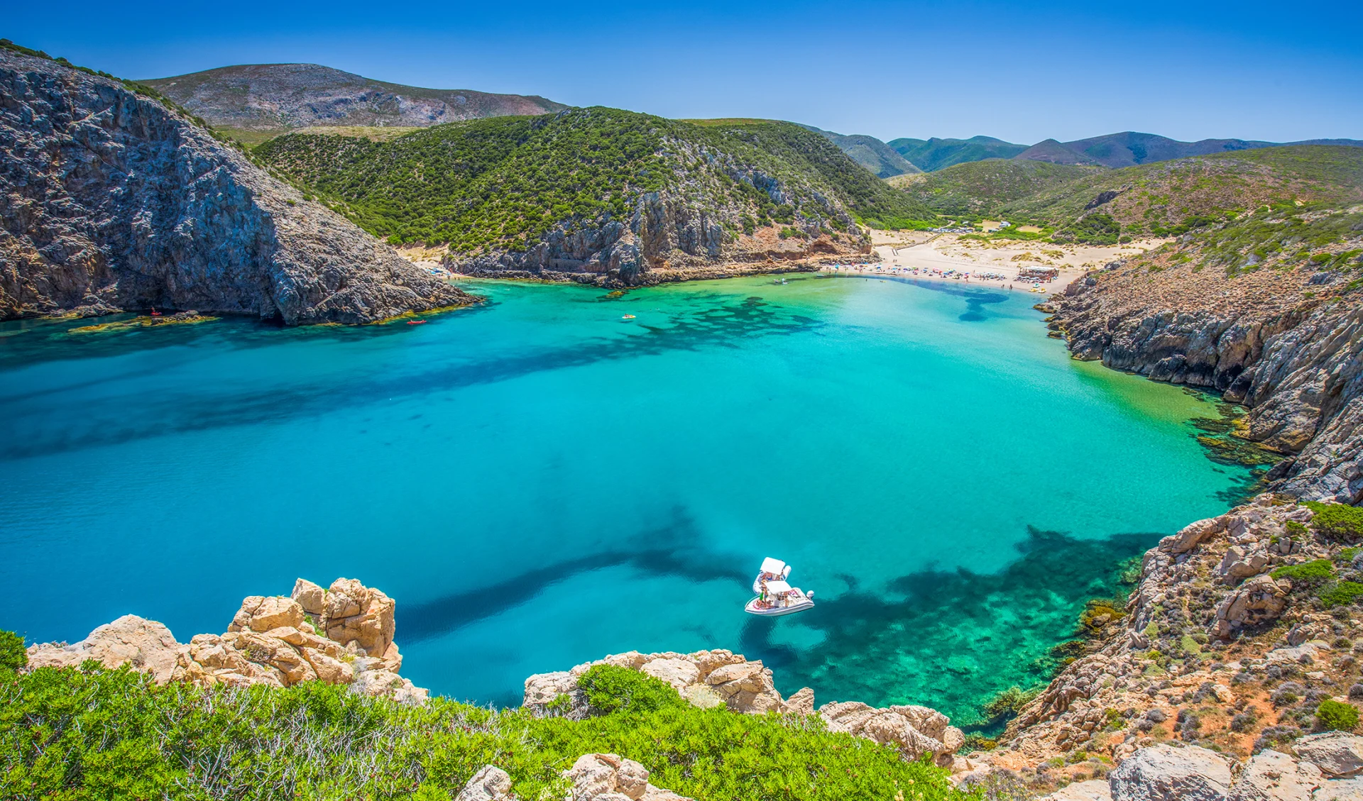 Sardinien Badestrand mit Natur Sardinien Badestrand mit Natur