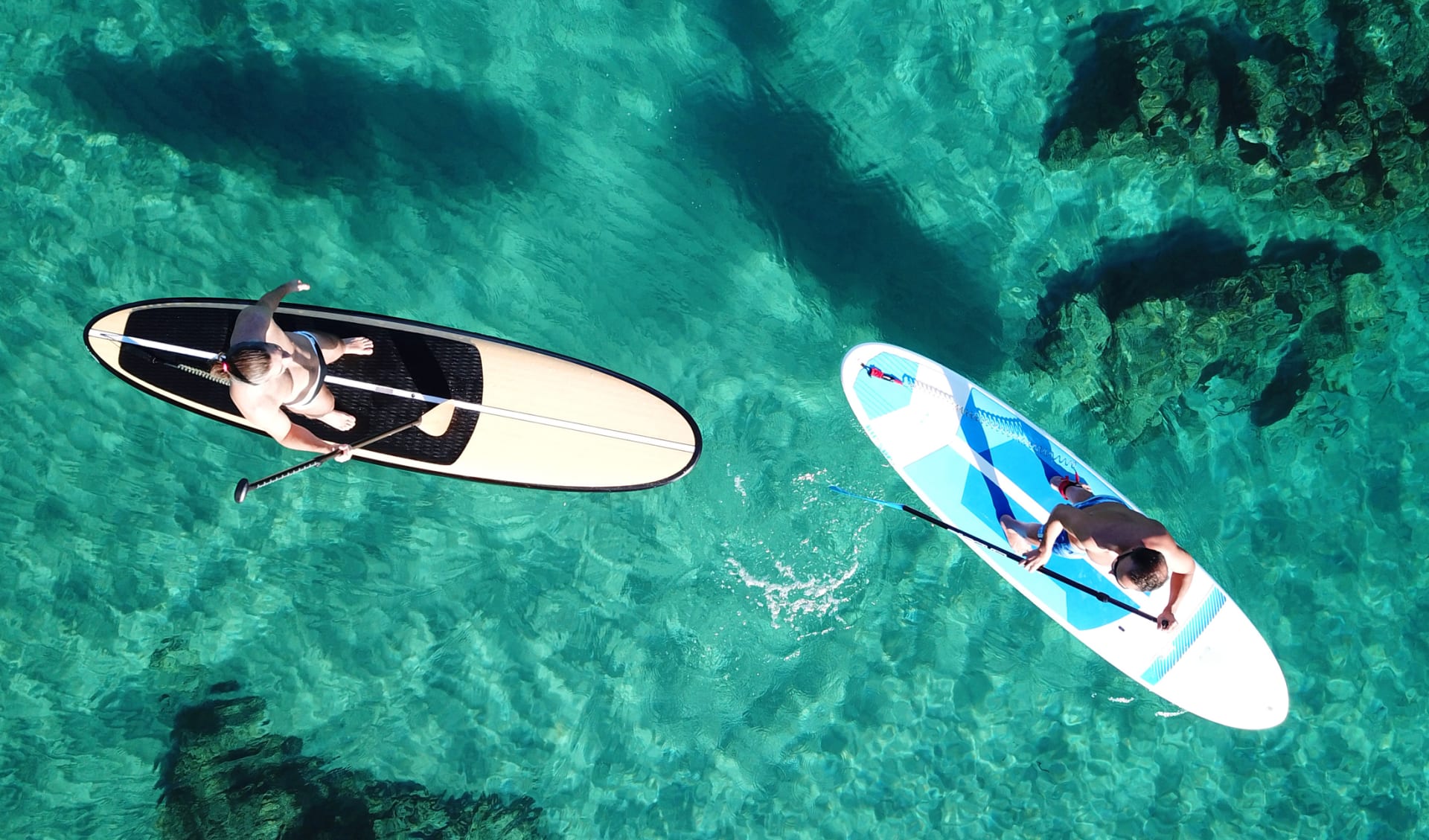 Stand Up Paddle im Meer Stand Up Paddle im Meer