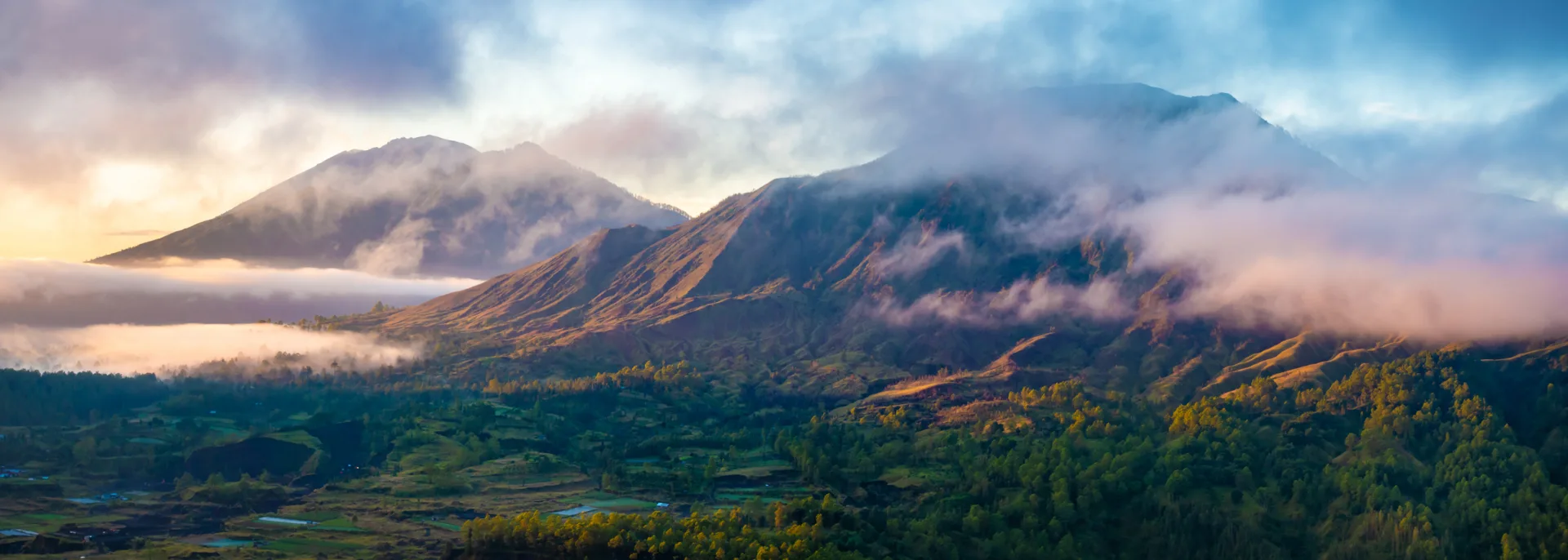 Batur-, Caldera - und Agung-Vulkan, Bali Batur-, Caldera - und Agung-Vulkan, Bali