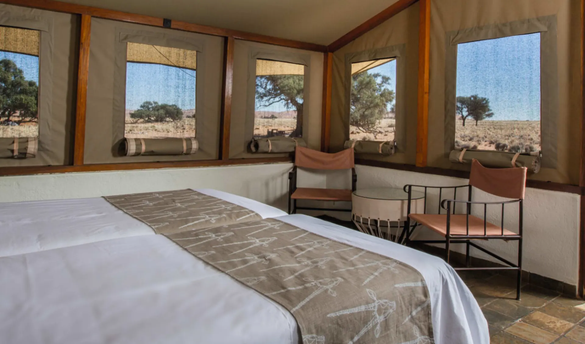 Sossusvlei Lodge in Sesriem: Zimmer Sossusvlei Lodge Queenbed