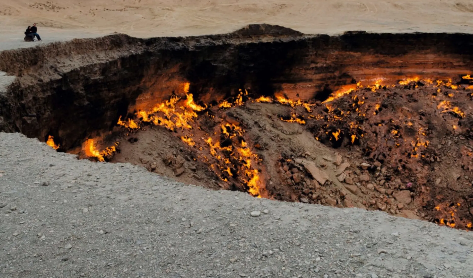 Turkmenistan entdecken ab Ashgabat: Turkmenistan_Darwaza_Gaskrater_