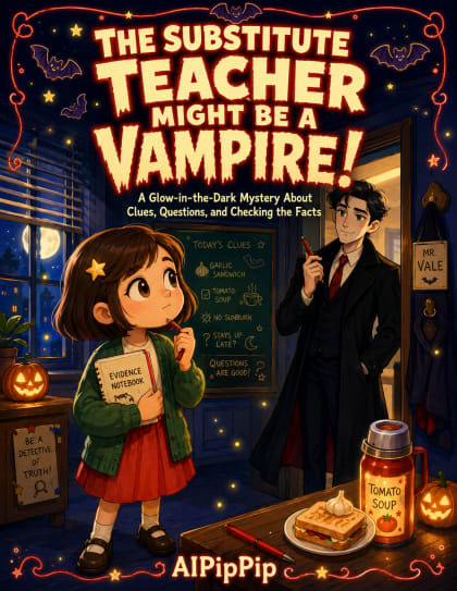 The same comic cover in glow-in-the-dark neon night style