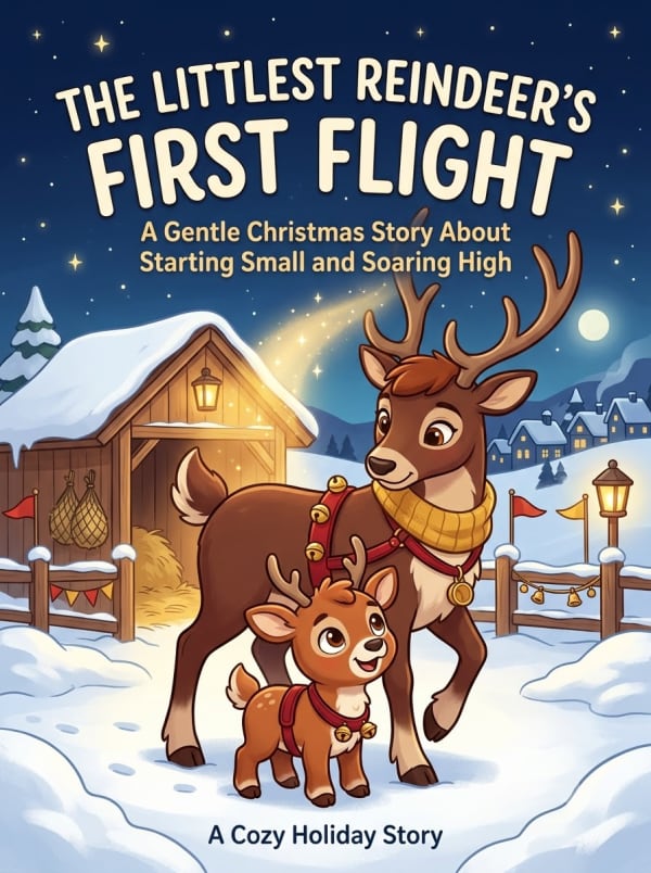 Cover of The Littlest Reindeer's First Flight