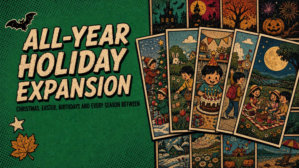 All-Year Holiday Expansion — comic prompts for ten celebrations