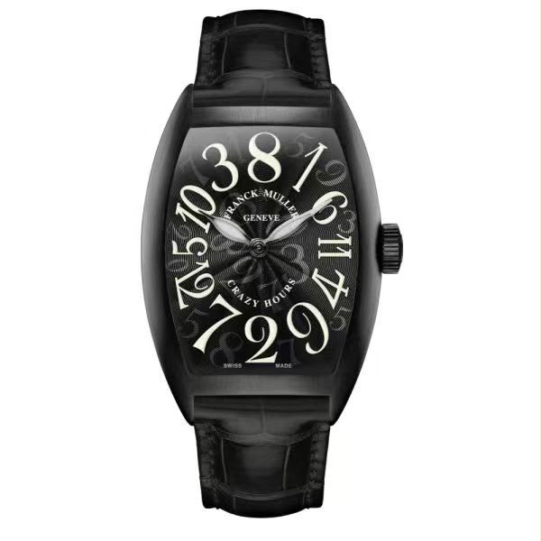 Franck Muller Crazy Hours Leather Strap Automatic Premium Quality Japan IN Multi Color(FC)